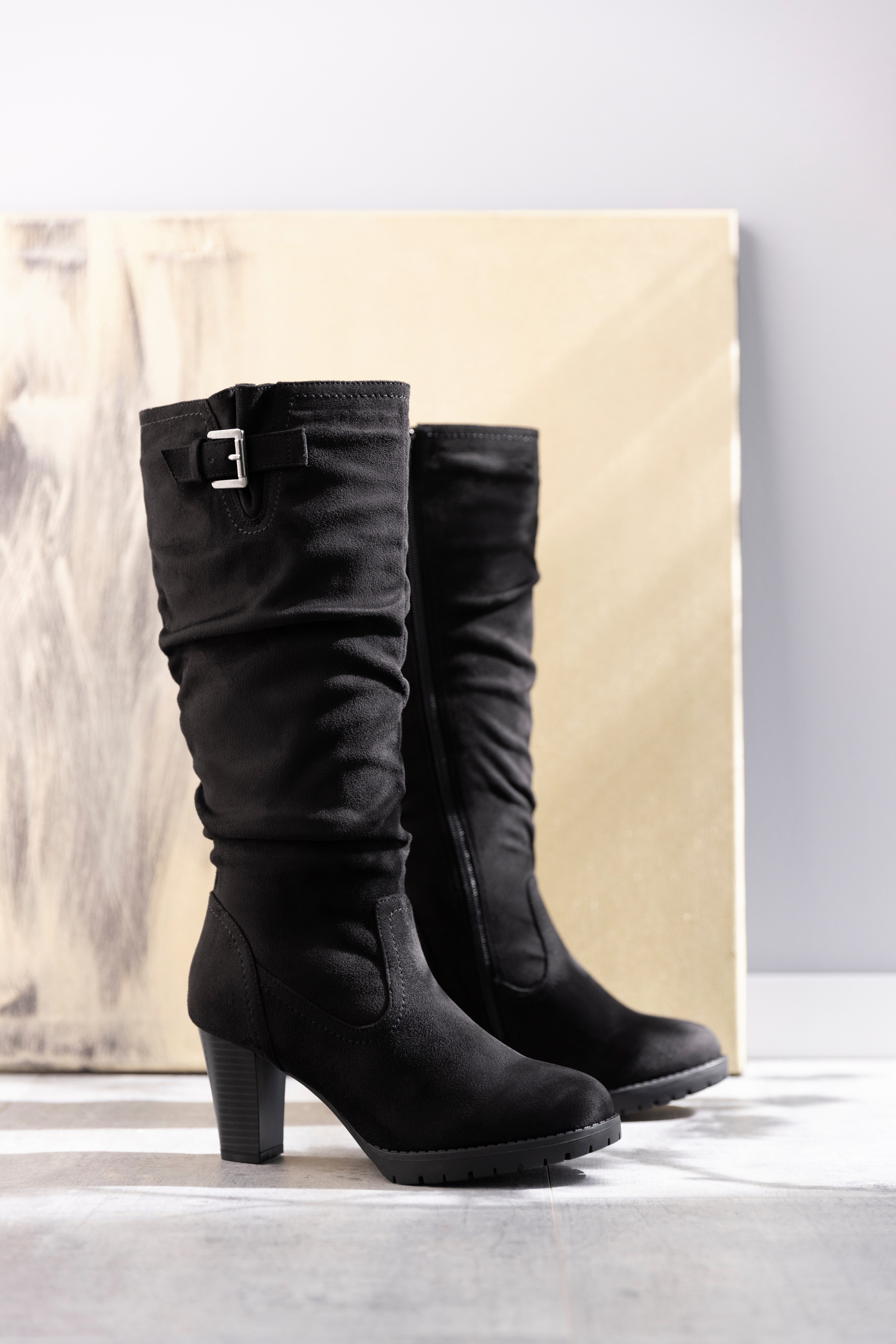 Aniston SHOES Laarzen met plooien aan de slouchy schacht - nieuwe collectie