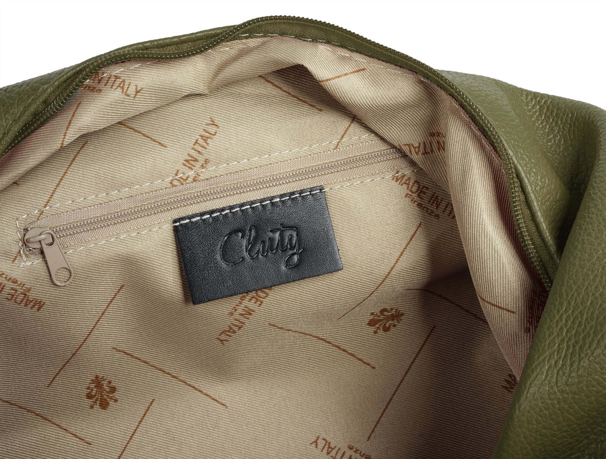 Cluty Shopper echt leer, made in italy