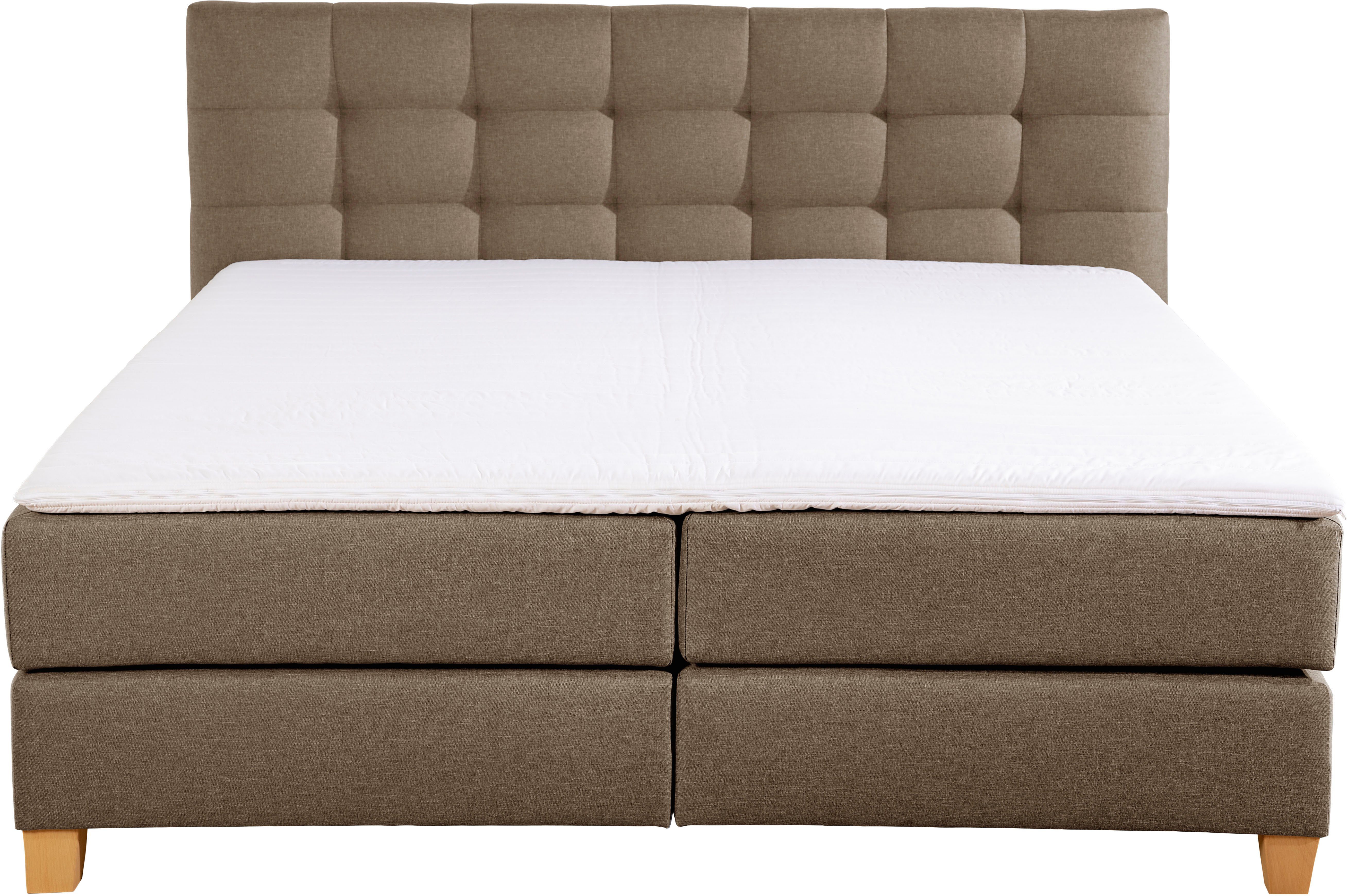 Home affaire Boxspring Moulay incl. topmatras, in extra lang 220 cm, 3 hardheden, ook in h4