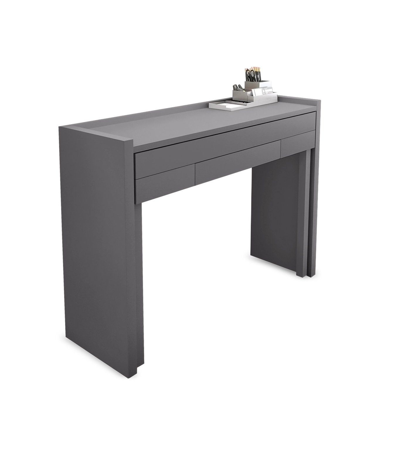 Woodman Bureau Desk 16 scandinavisch design, thuiskantoor, praktisch uittrekbaar