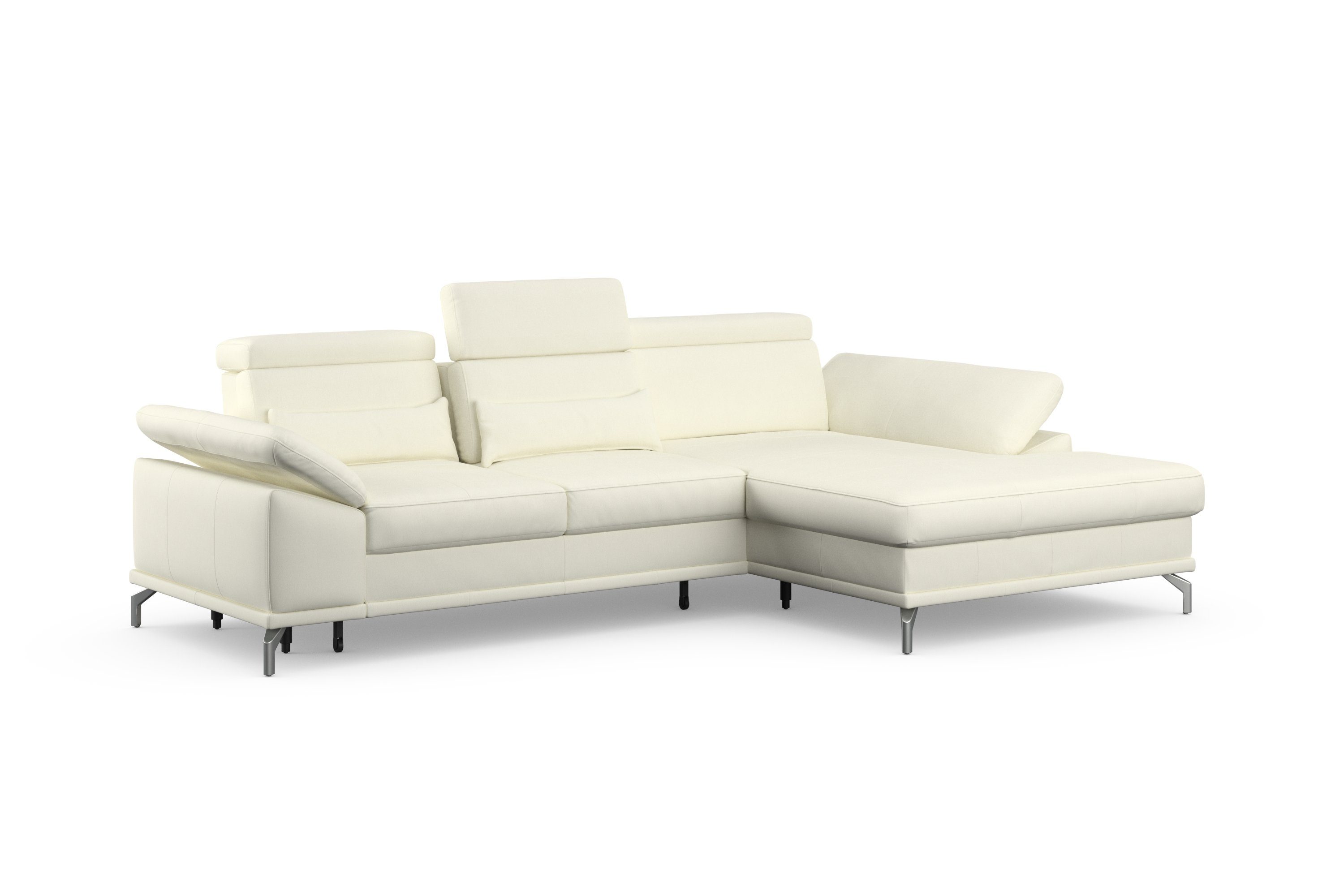 sit&more Hoekbank Cabrio L-vorm, met zitdiepteverstelling, arm- en hoofdsteunverstelling