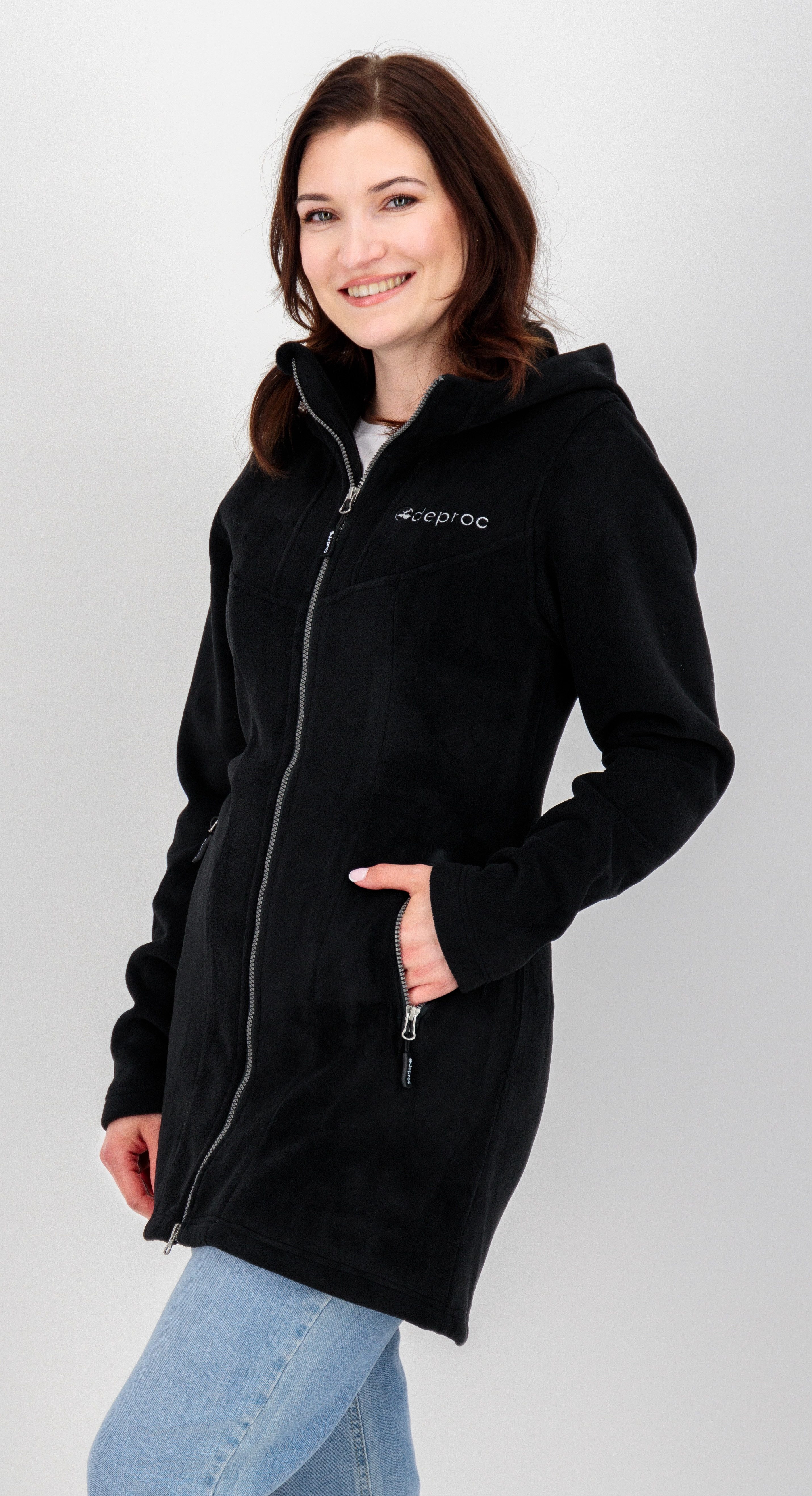 DEPROC Active Fleecejack WAWA PEAK met 2-wegritssluiting
