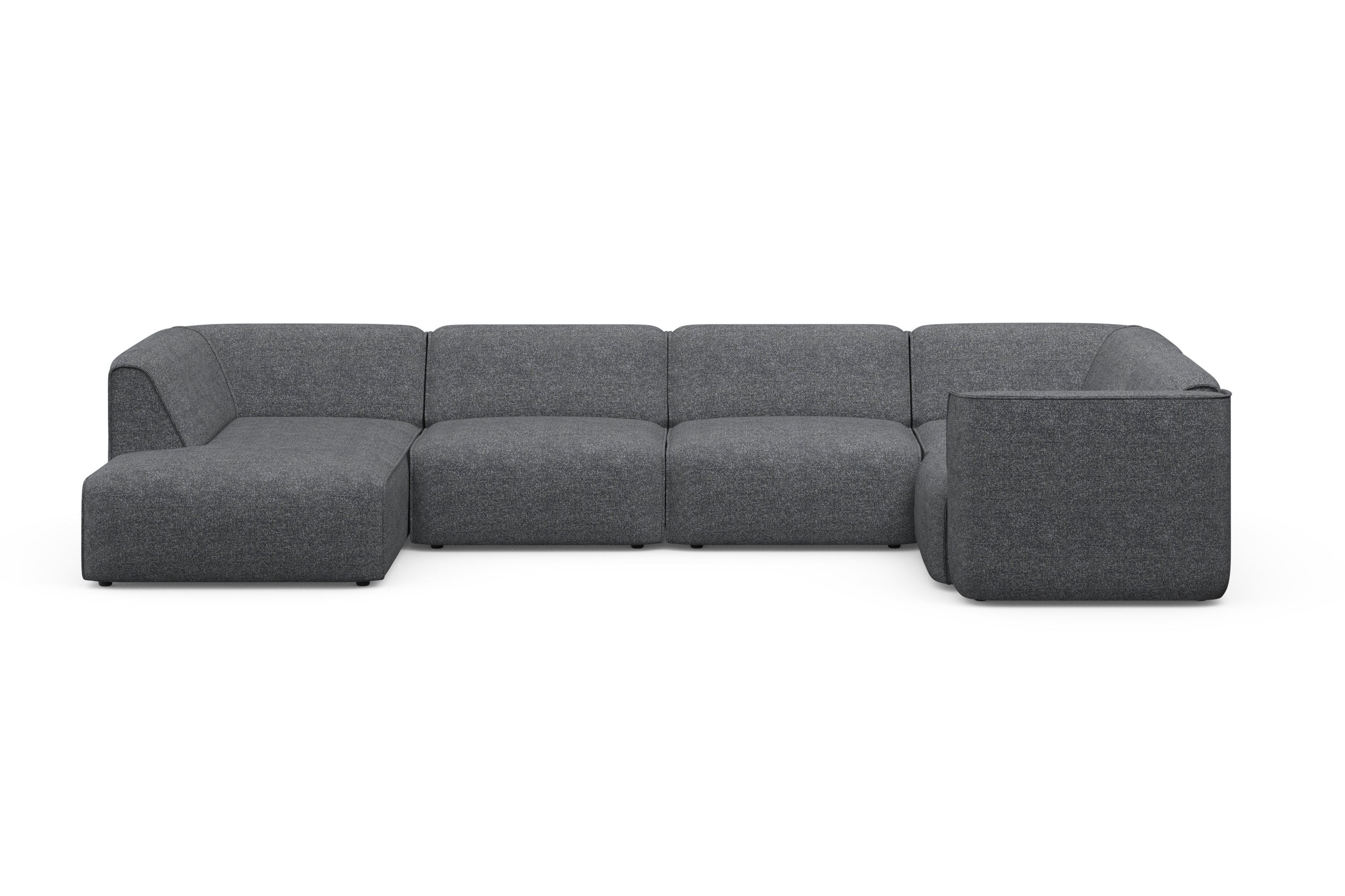 RAUM.ID Zithoek Merid U-vorm, altijd uitbreidbaar met modules, B/D/H: 367/206/70 cm