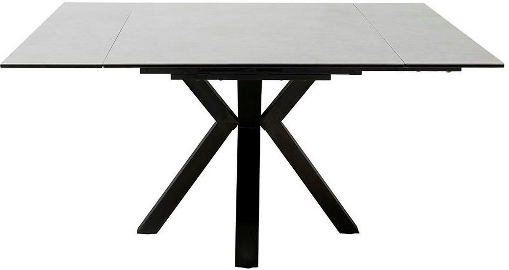 MCA furniture Eettafel PALLINI uitschuifbare tafel 90-150 cm Keramiek, metaal, lengteschuif, uittrekbaar, tafelblad 13 mm