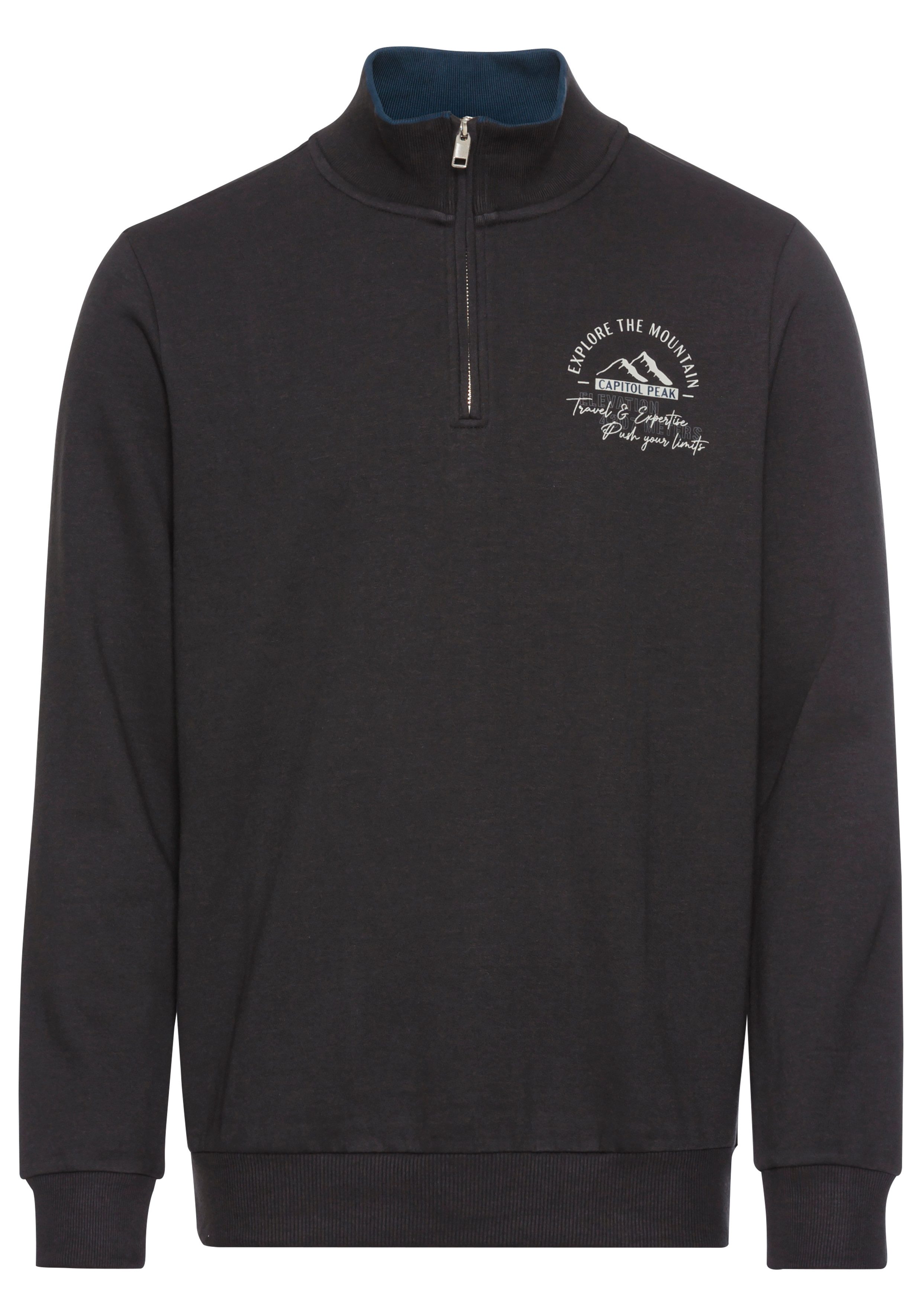Man's World Sweatshirt met contrasterende kraag nieuwe collectie