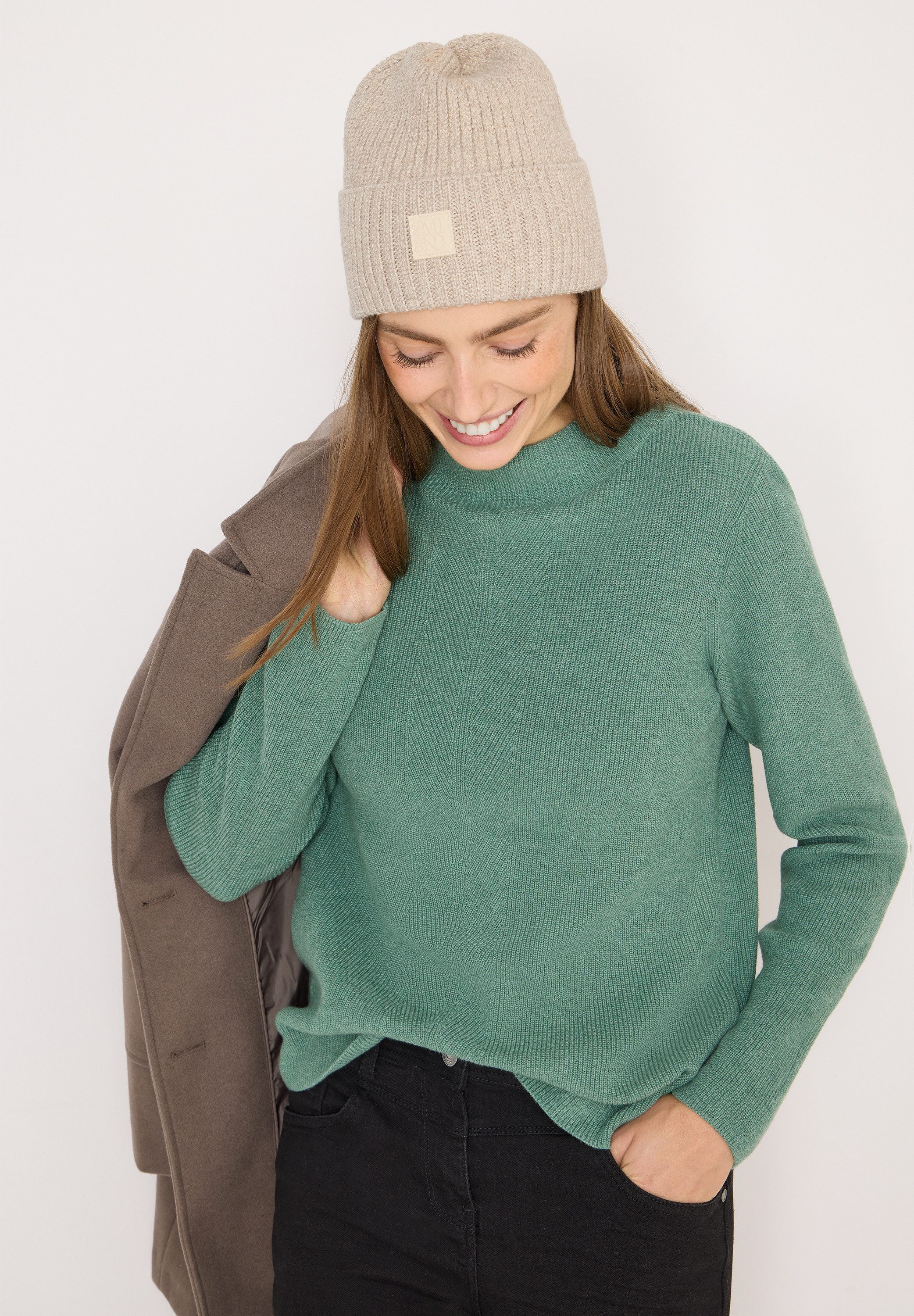 Cecil Gebreide muts Beanie in uni kleur