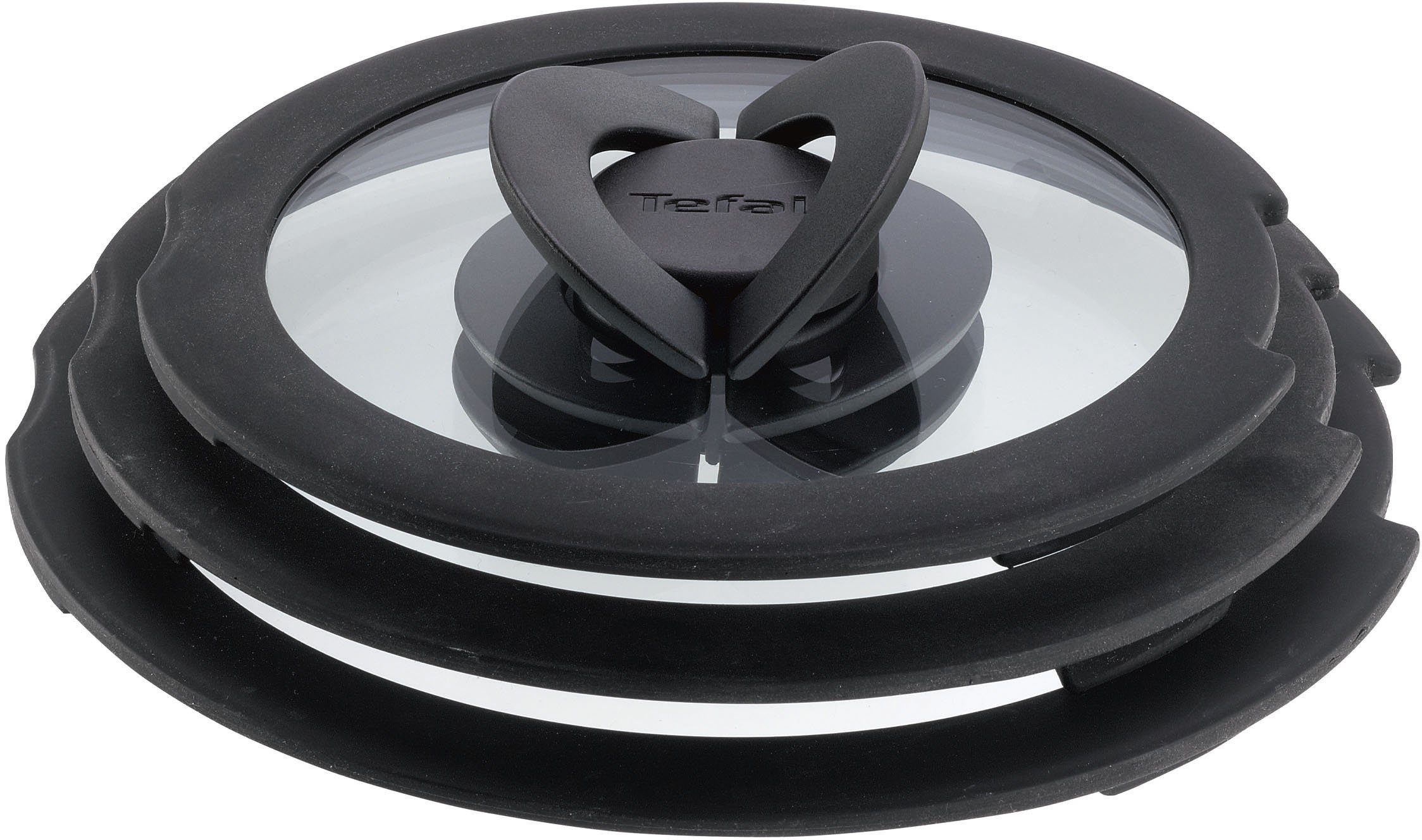 Tefal Deksel 98491 Ingenio 16/18/20 cm uitstekend voor ingenio-pannen, glazen deksel met...