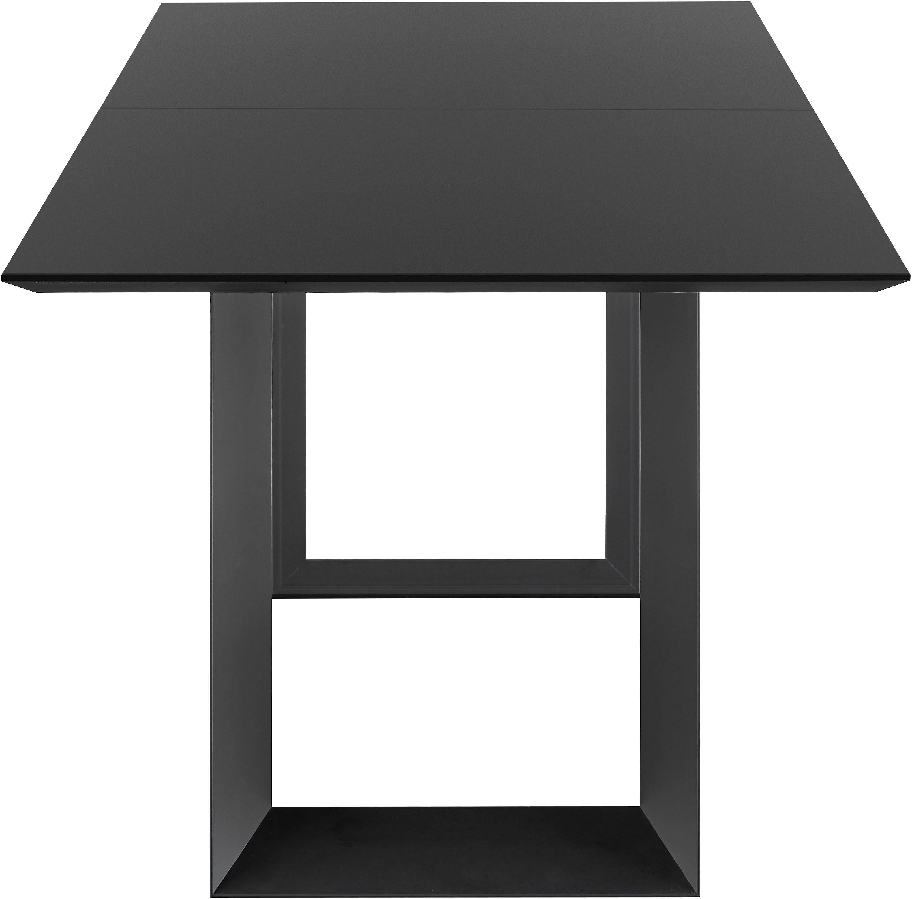 set one by Musterring Eettafel New Atlanta Rechthoekig blad met Zwitserse rand, uitschuifbaar, onderstel in U-vorm