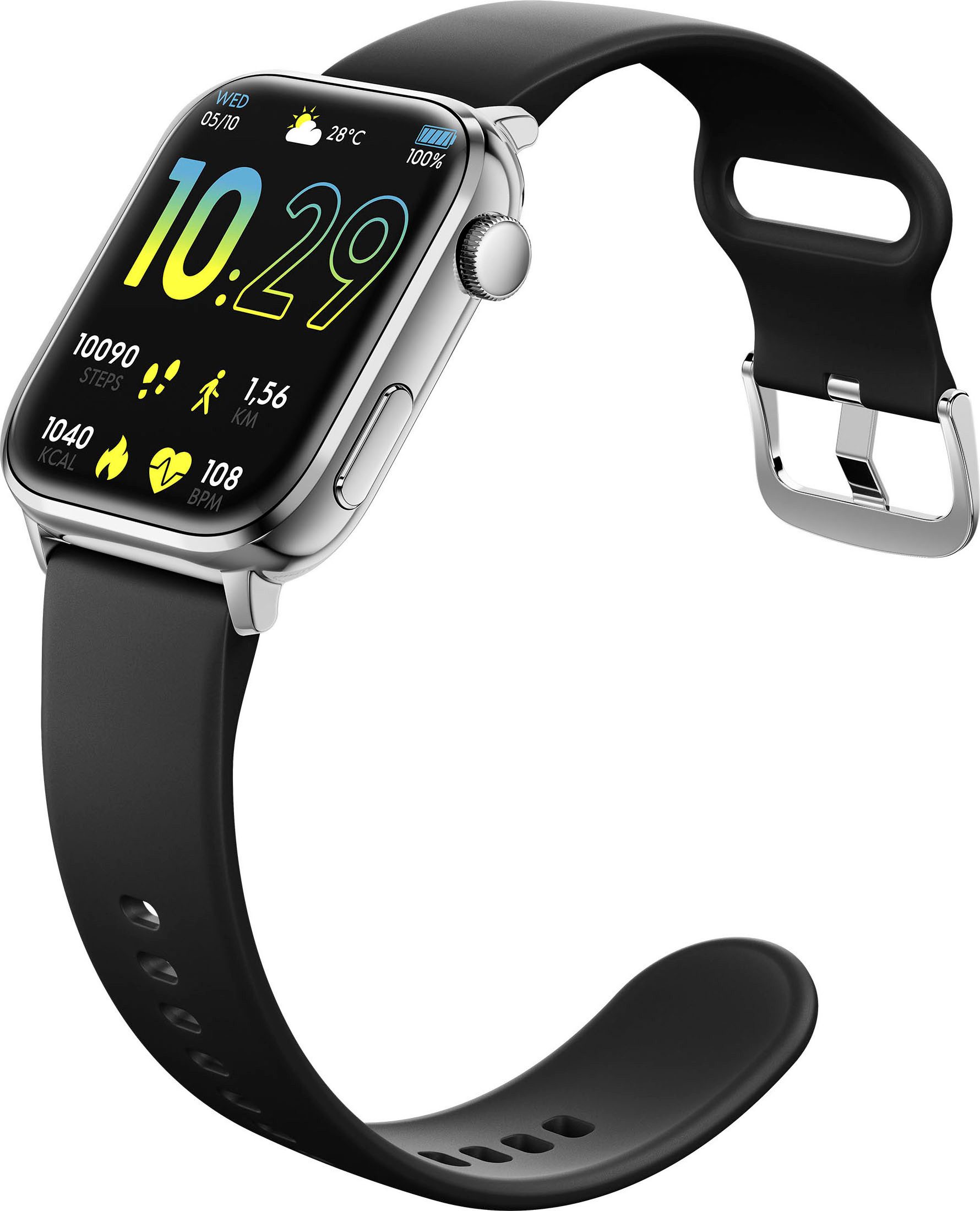 ice-watch Smartwatch ICE smart 2.0 - 1.96 Polshorloge, dames, herenhorloge, siliconen band