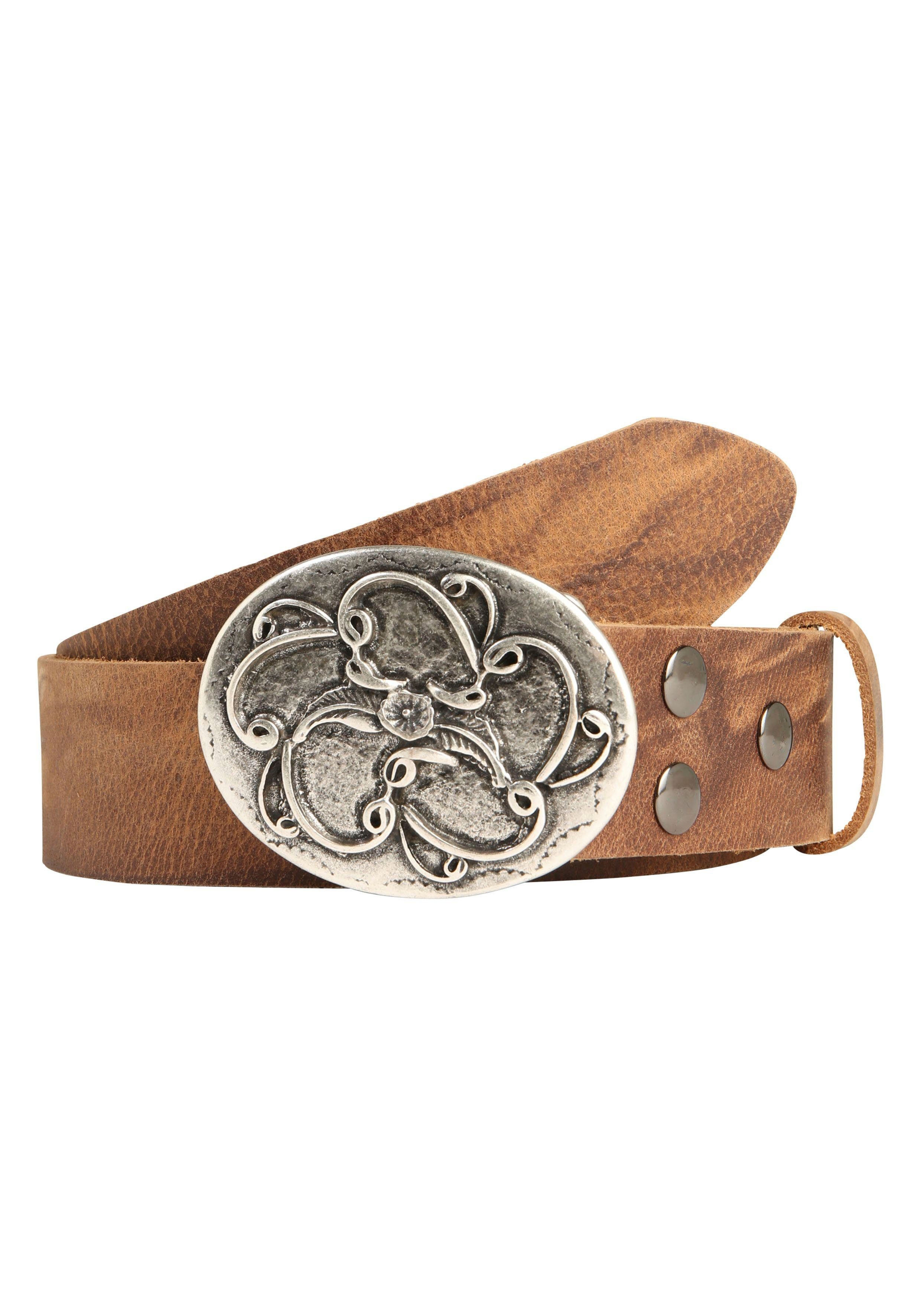 RETTUNGSRING by showroom 019° Leren riem unisex riemen maat 95 bruin