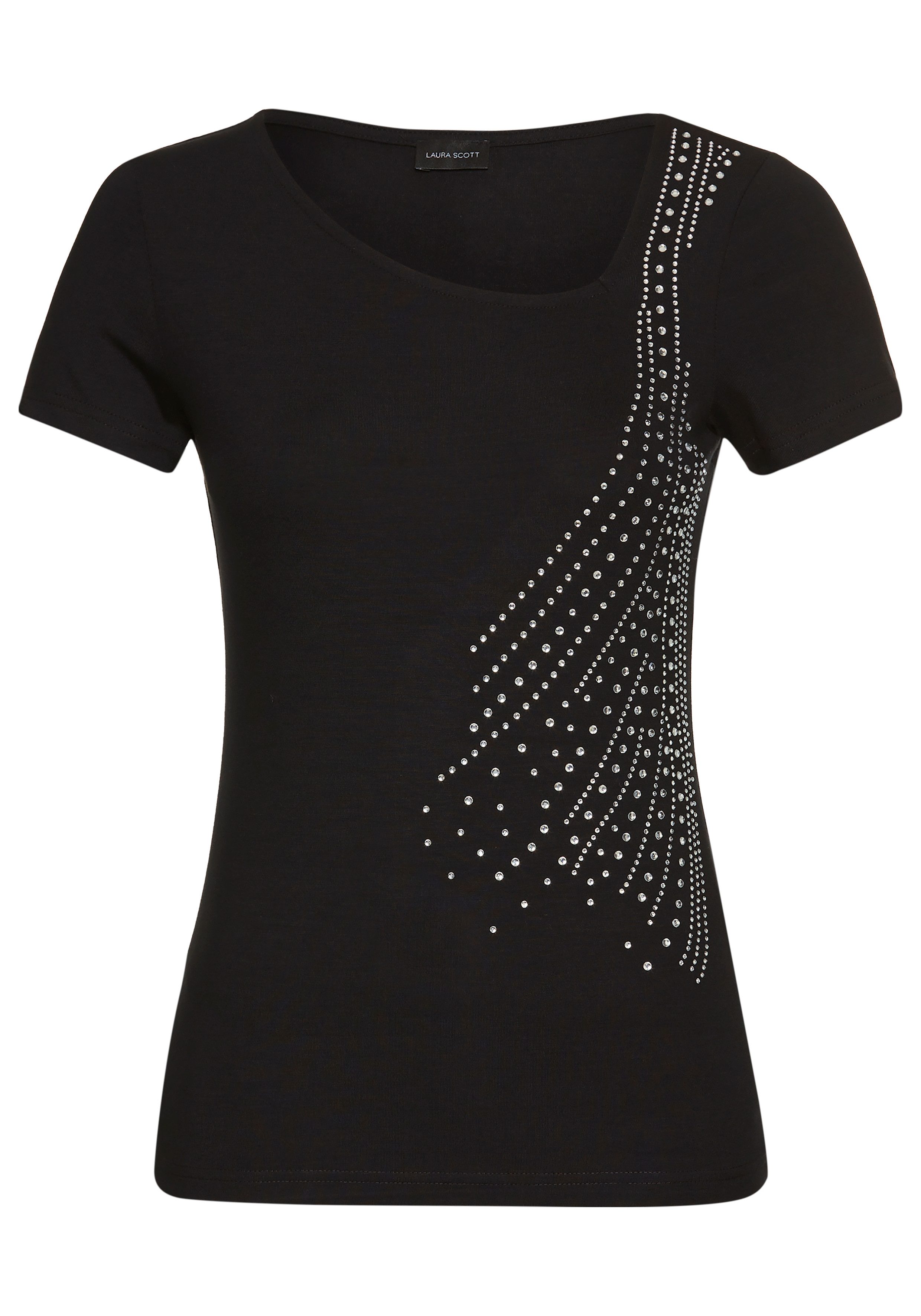Laura Scott T-shirt met glinstersteentjes