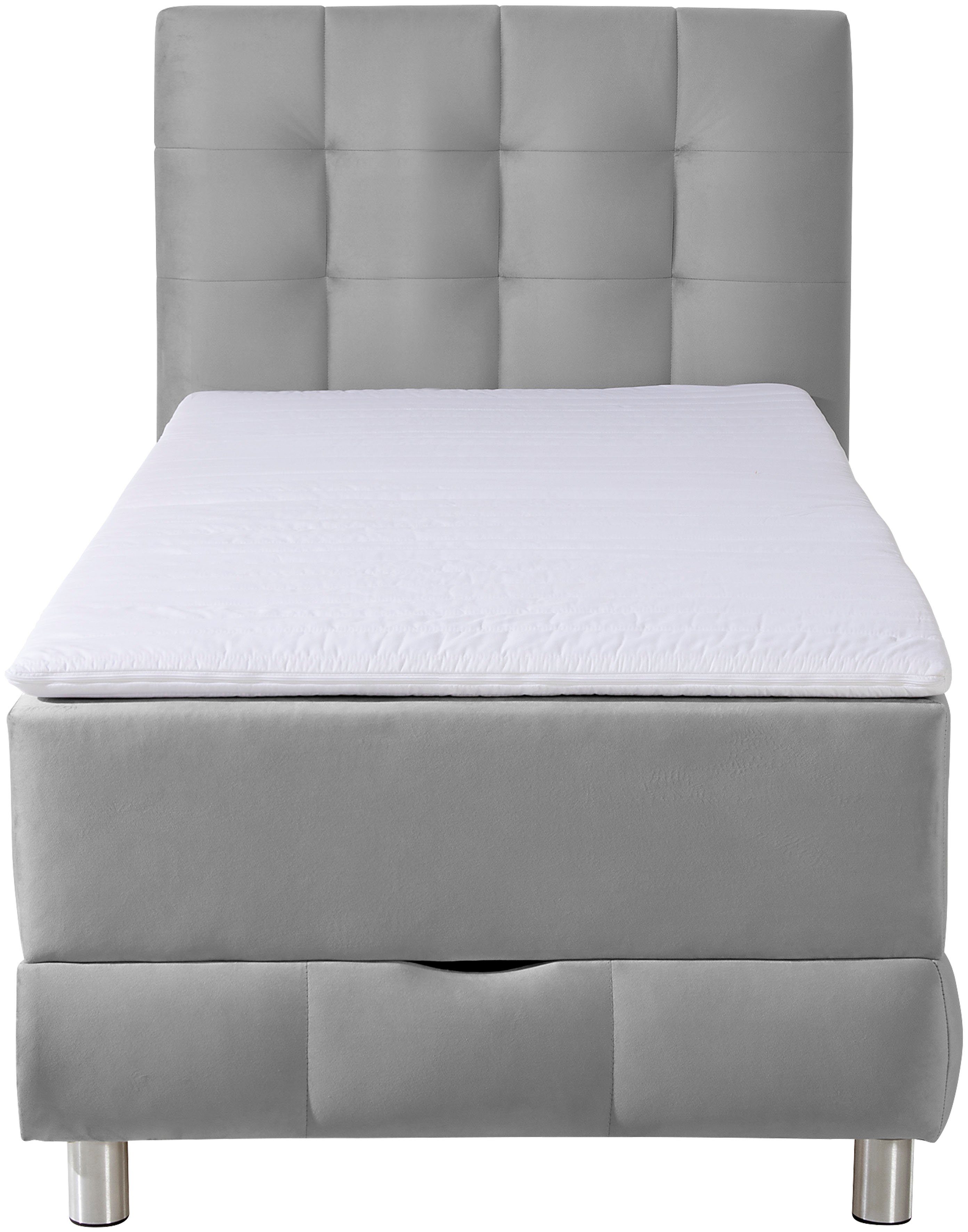 INOSIGN Boxspring Vaasa inclusief bedlade & topper, xxl-uitvoering, extra lengte 220 cm