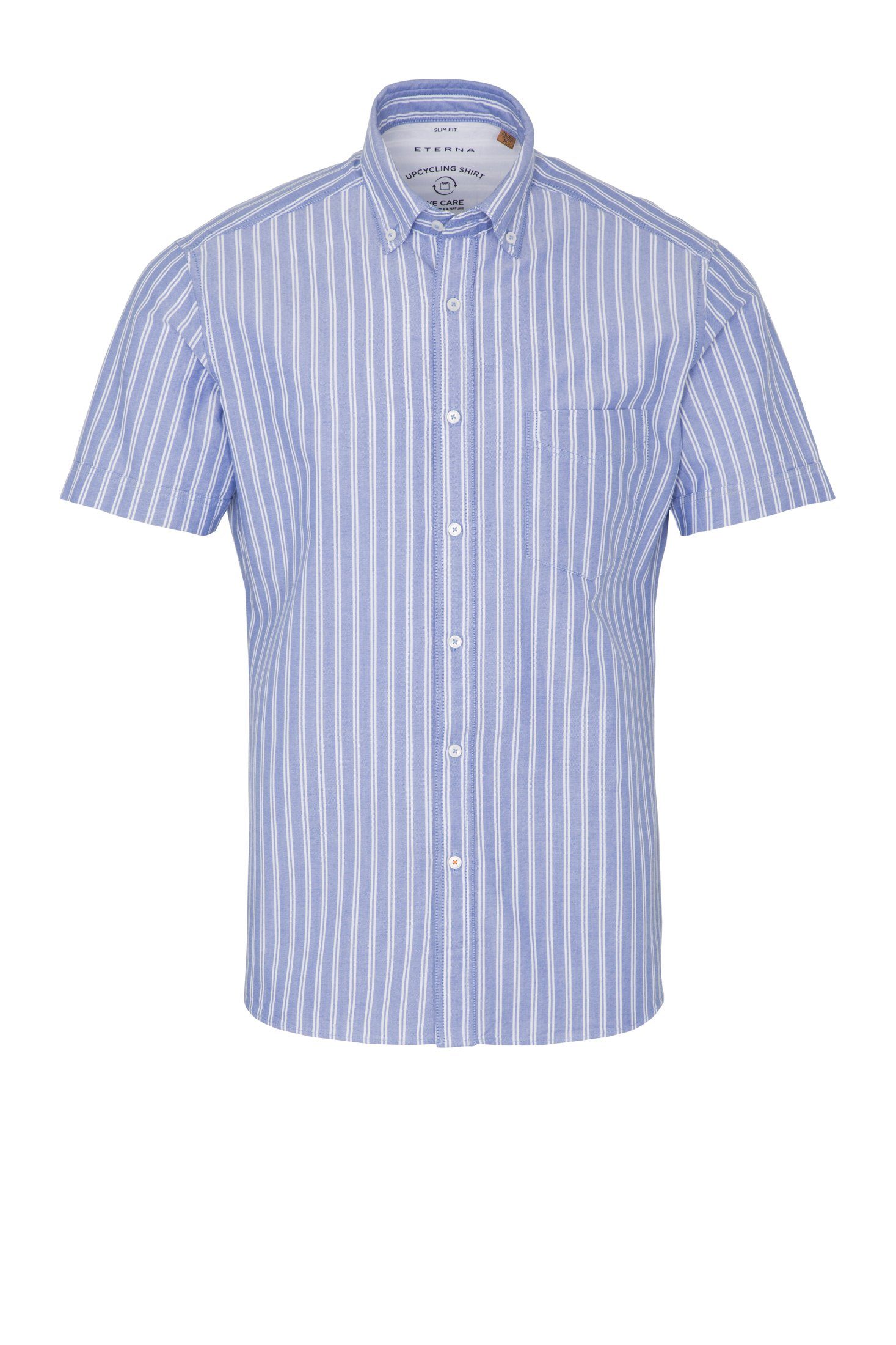 Eterna Overhemd met korte mouwen Slim fit EASY IRON (gemakkelijk te strijken)
