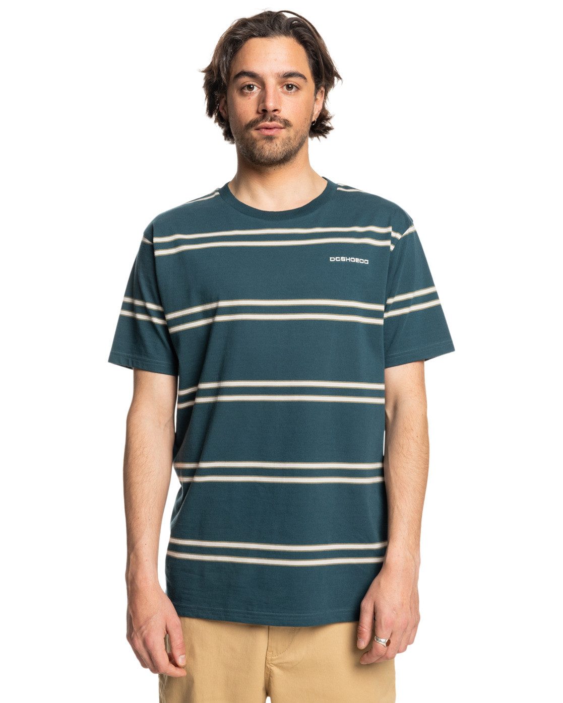 DC Shoes Shirttop Portside Stripe heren shirts maat M groen