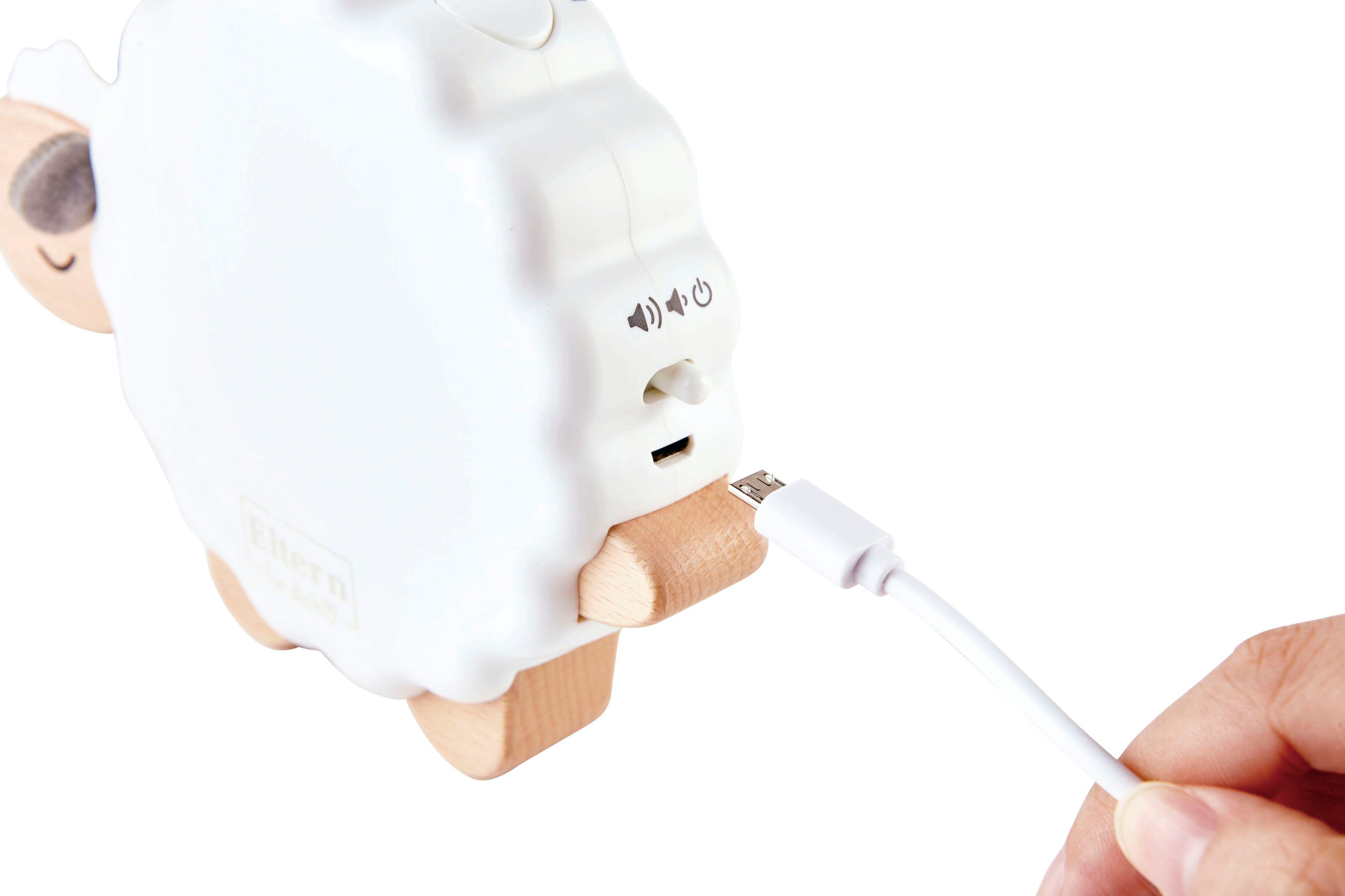 Hape Nachtlicht Suse slaapschaf met 5 verschillende slaapmelodieën