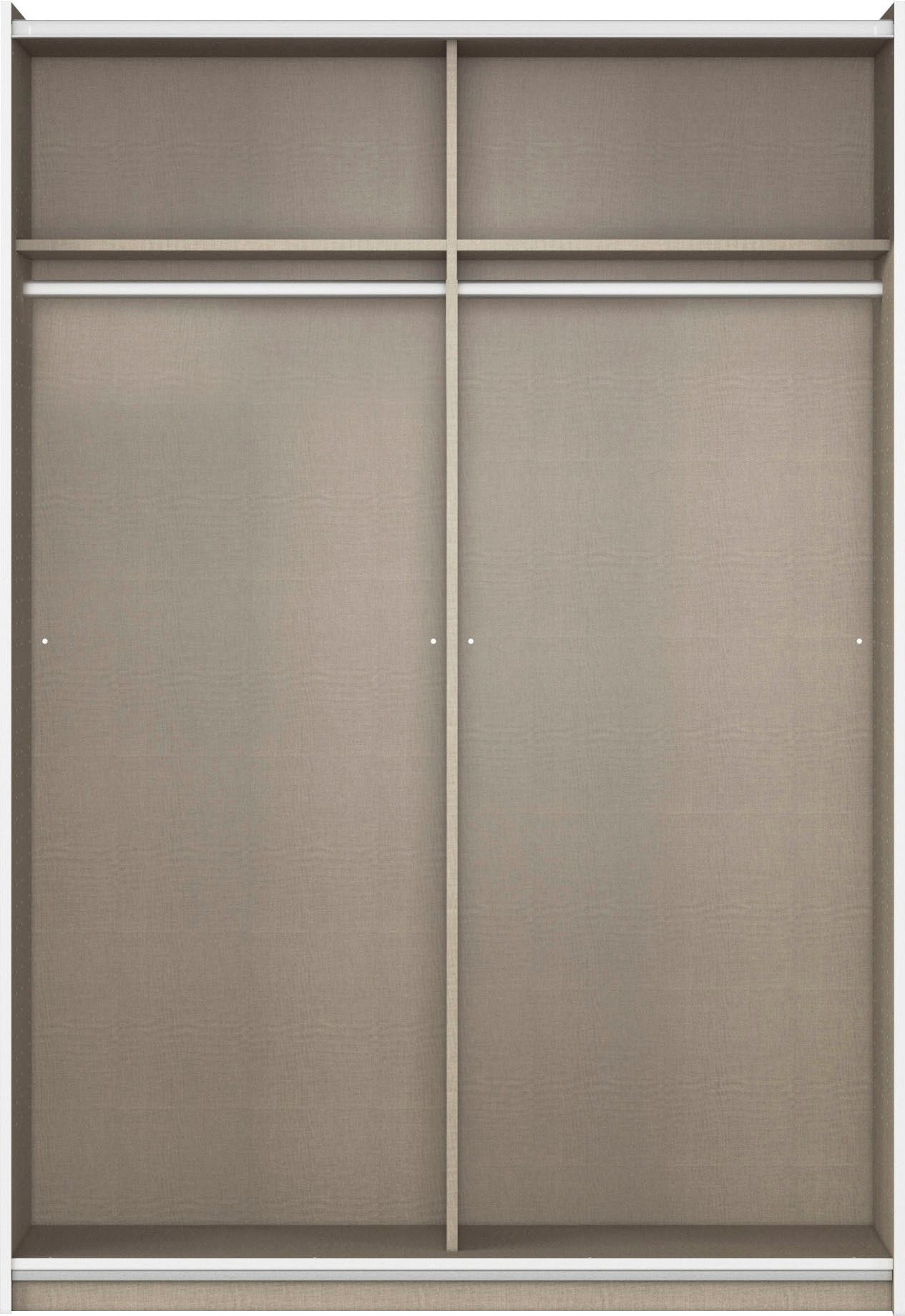 rauch Zweefdeurkast Kledingkast draaideurkast kast garderobe KRONACH TOPSELLER met spiegel en veel opbergruimte, metalen greepstrips, made in germany