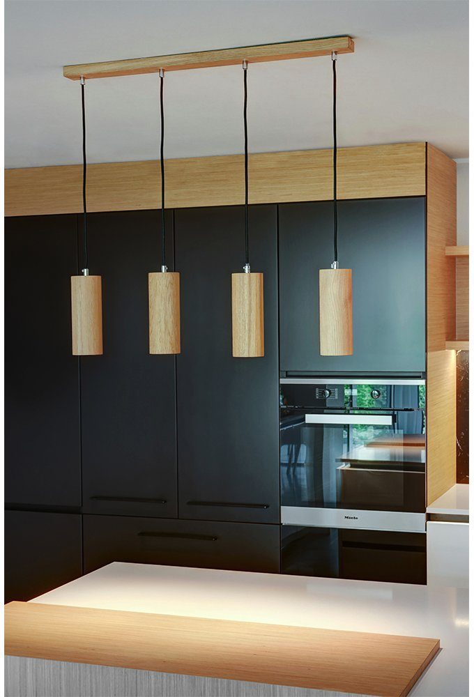 SPOT Light Hanglamp PIPE Hanglamp, natuurproduct van eikenhout, led verwisselbaar (1 stuk)