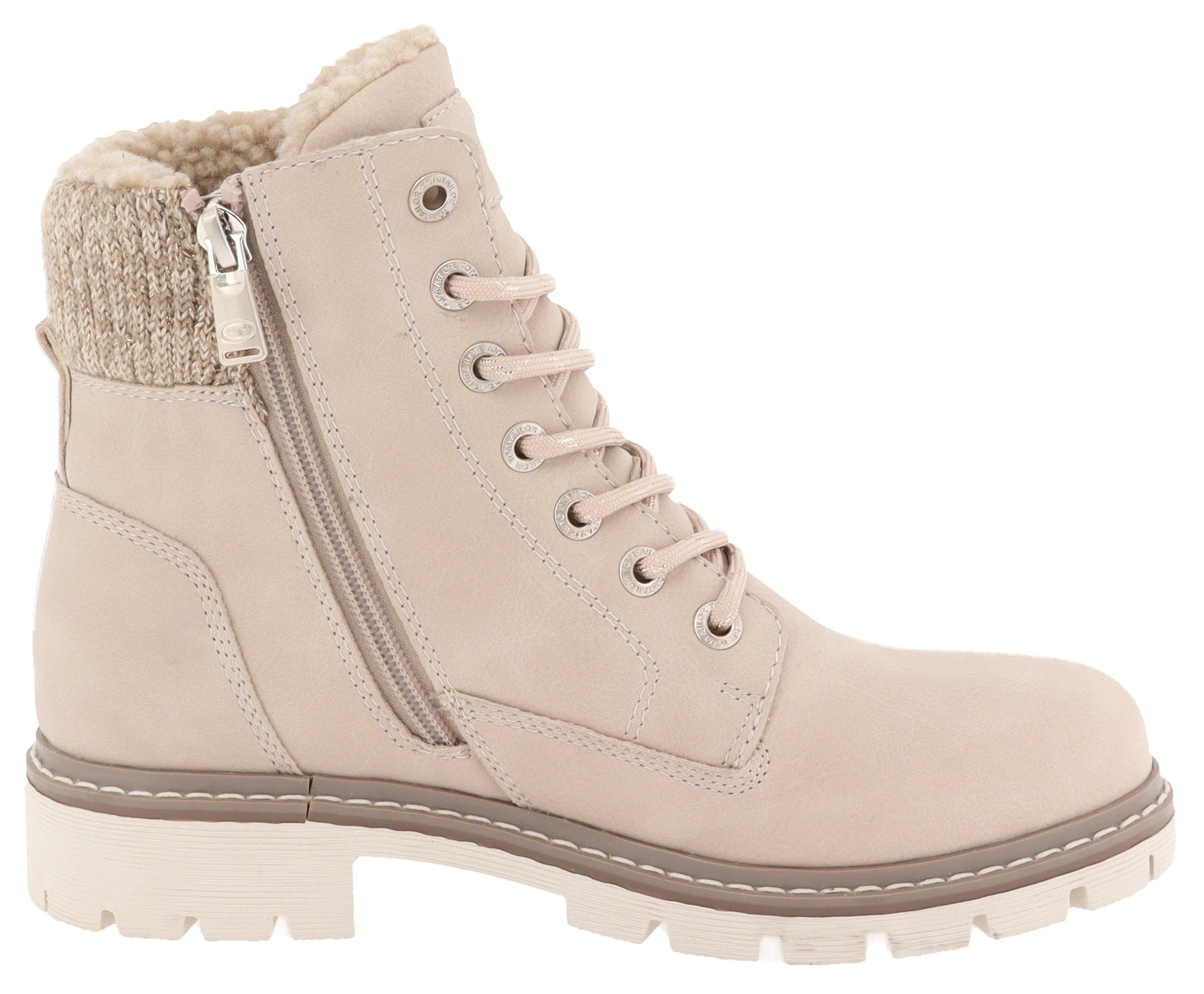 Tom Tailor Hoge veterschoenen Winterboots met waterafstotende TEX, comfortbreedte G