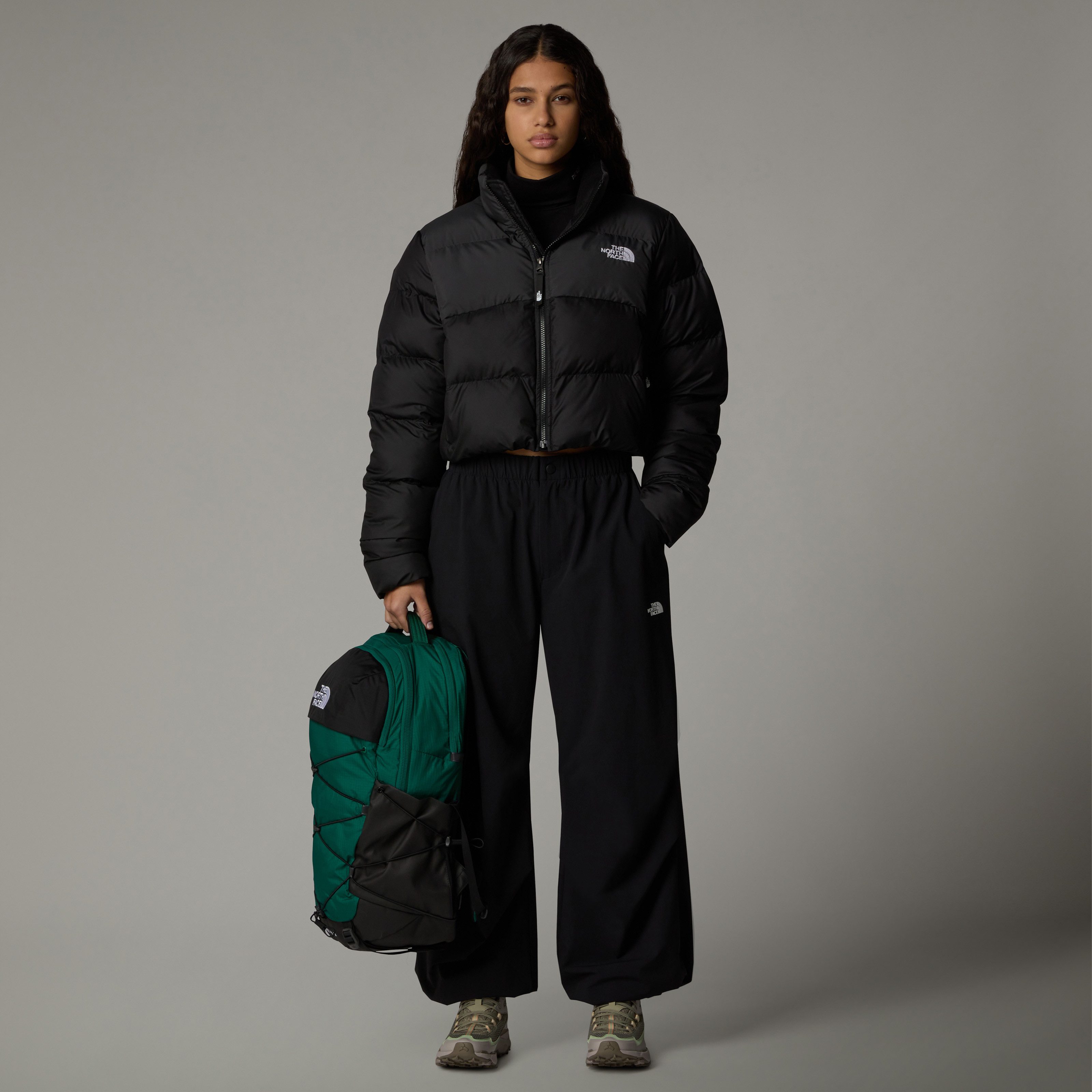 The North Face Gewatteerde jas met geborduurd logo