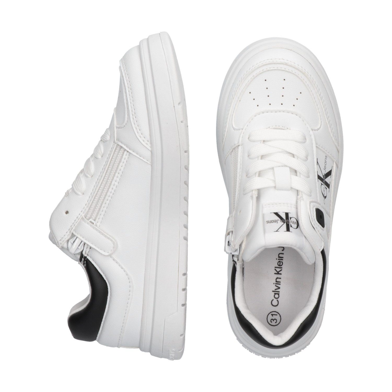 Calvin Klein Sneakers , plateausneaker, veterschoen van gerecyclede materialen