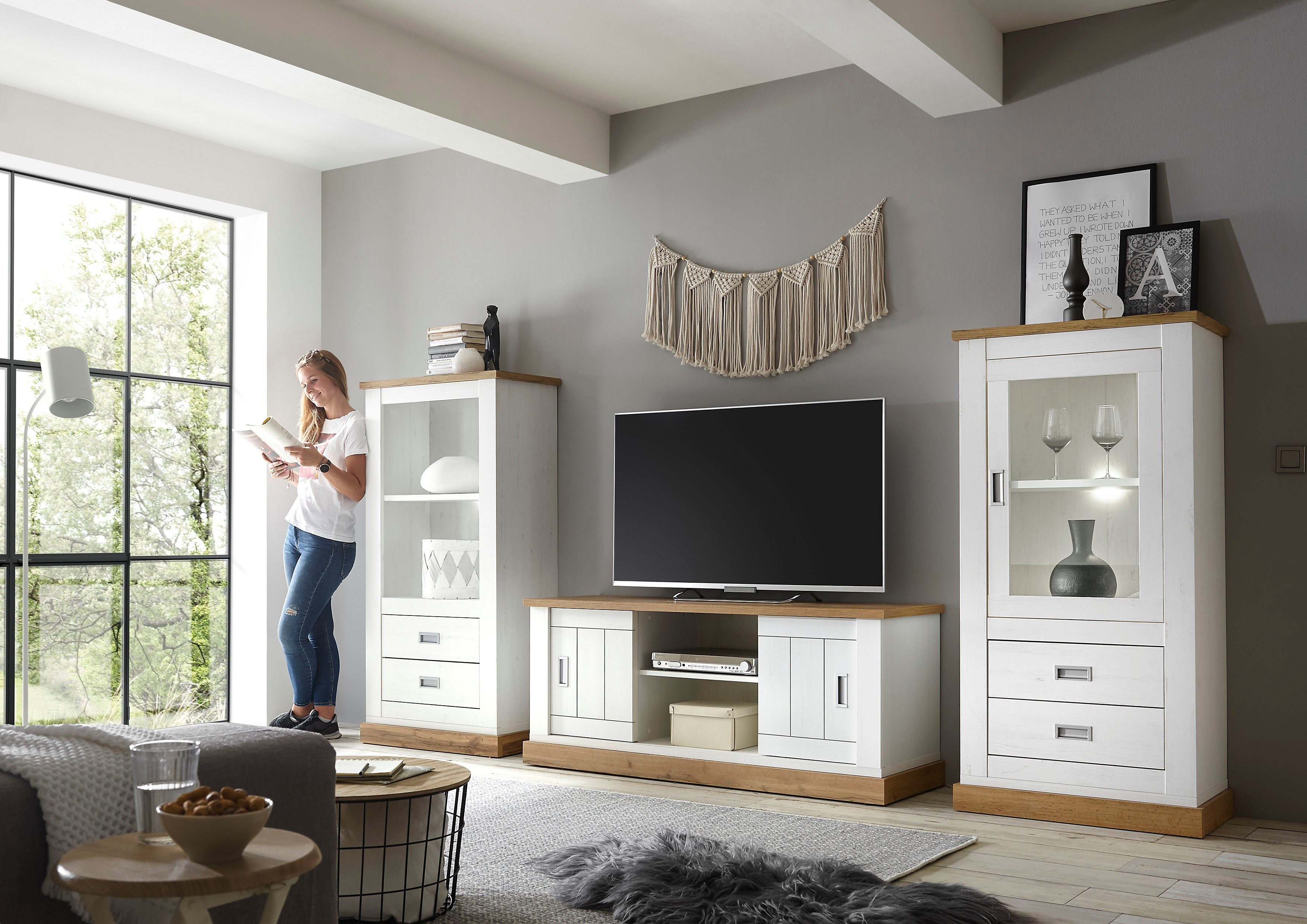 Home affaire Wandmeubel Orlando in de romantische landhuislook (3-delig)