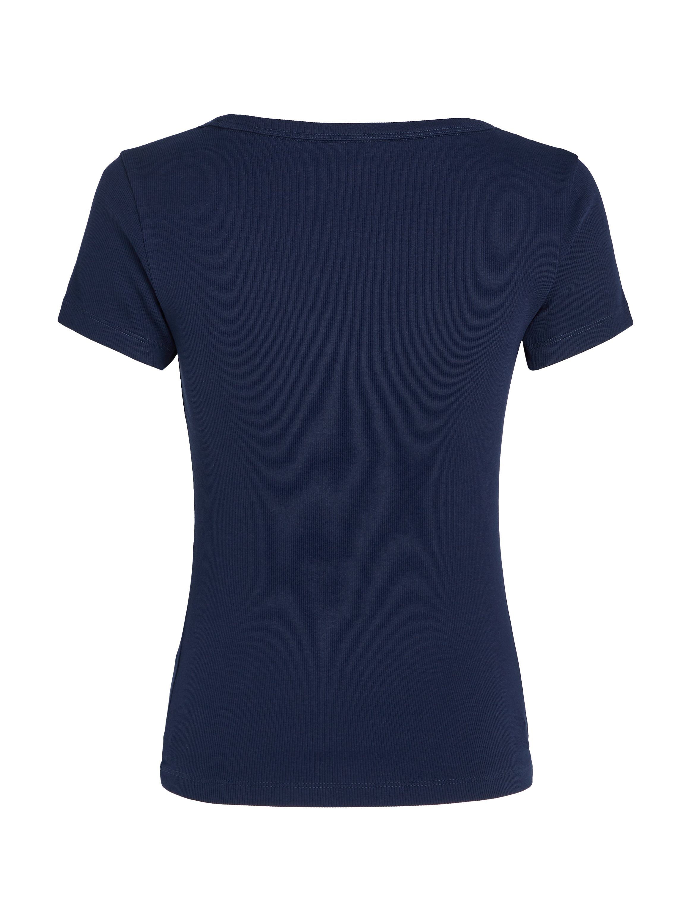 TOMMY JEANS T-shirt TJW SLIM ESSENTIAL RIB V SS