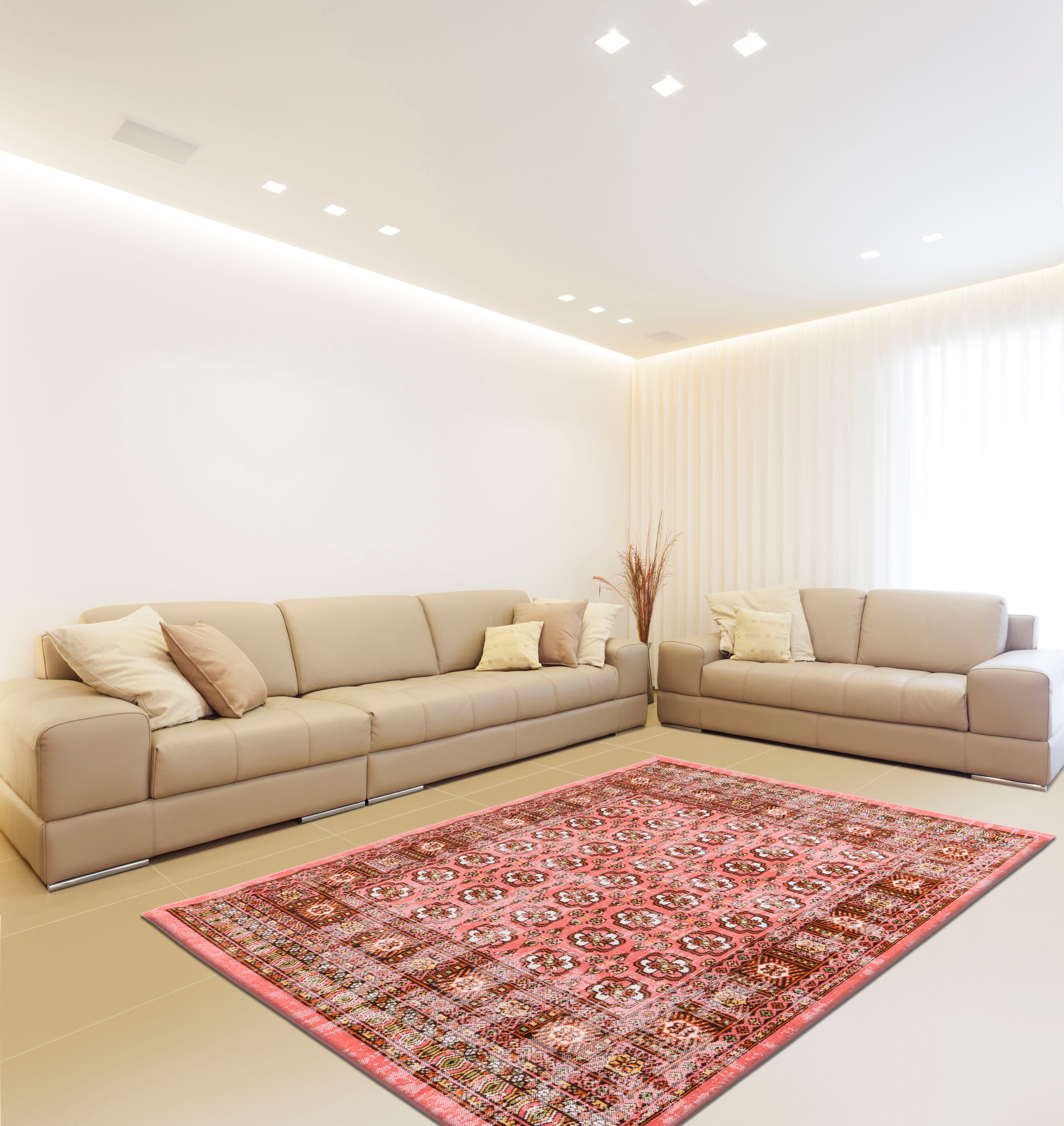 calo-deluxe Vloerkleed Ruzica-606 Platweefsel, vintage-design, woonkamer