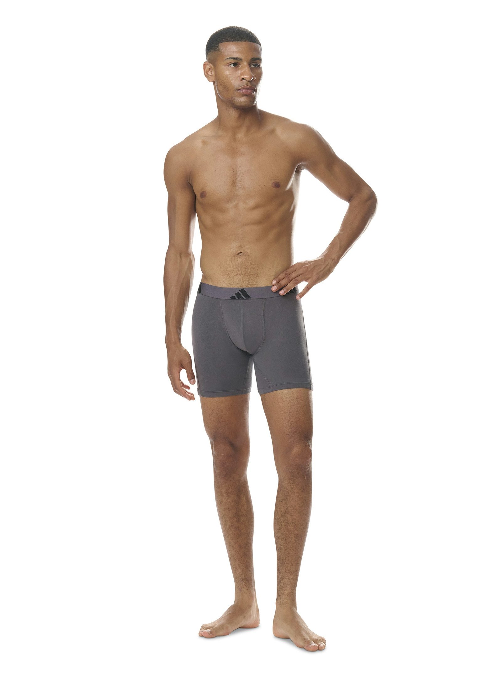adidas Sportswear Boxershort Active Flex Cotton met iets langere pijp (Set van 3)