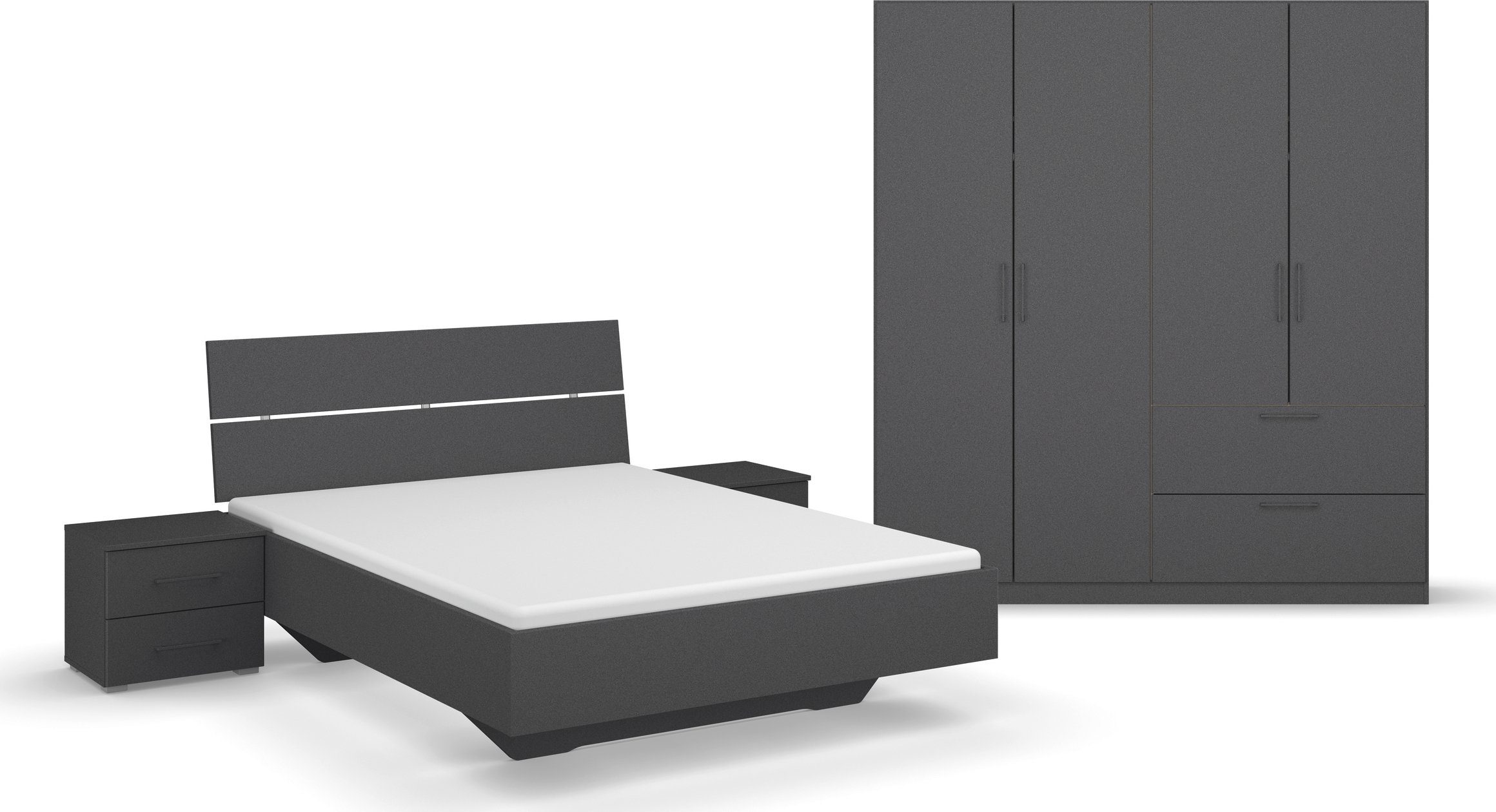 INOSIGN Slaapkamerserie CHALLENGER Kast 2 breedtes, bed 3 breedtes, 2 nachttafels MADE IN GERMANY