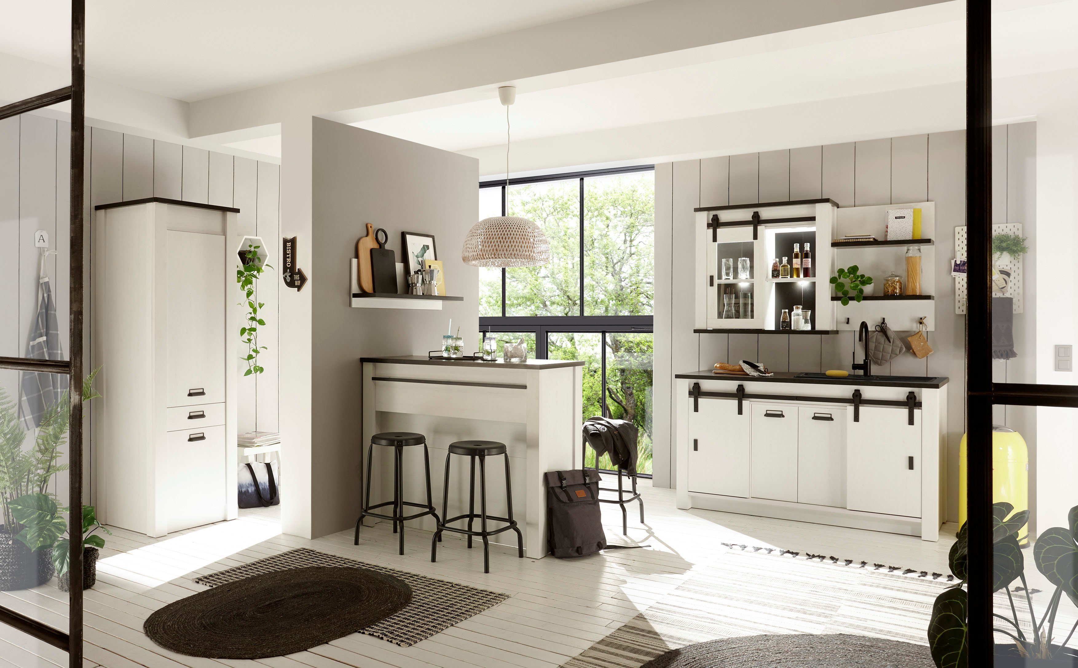 Home affaire Keuken Sherwood Breedte 240 cm, zonder elektrische apparaten