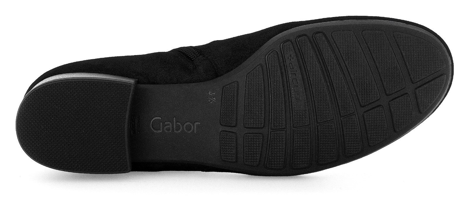 Gabor Laarsjes Pisa blokhak, basic, business schoen met decoratieve stiksels