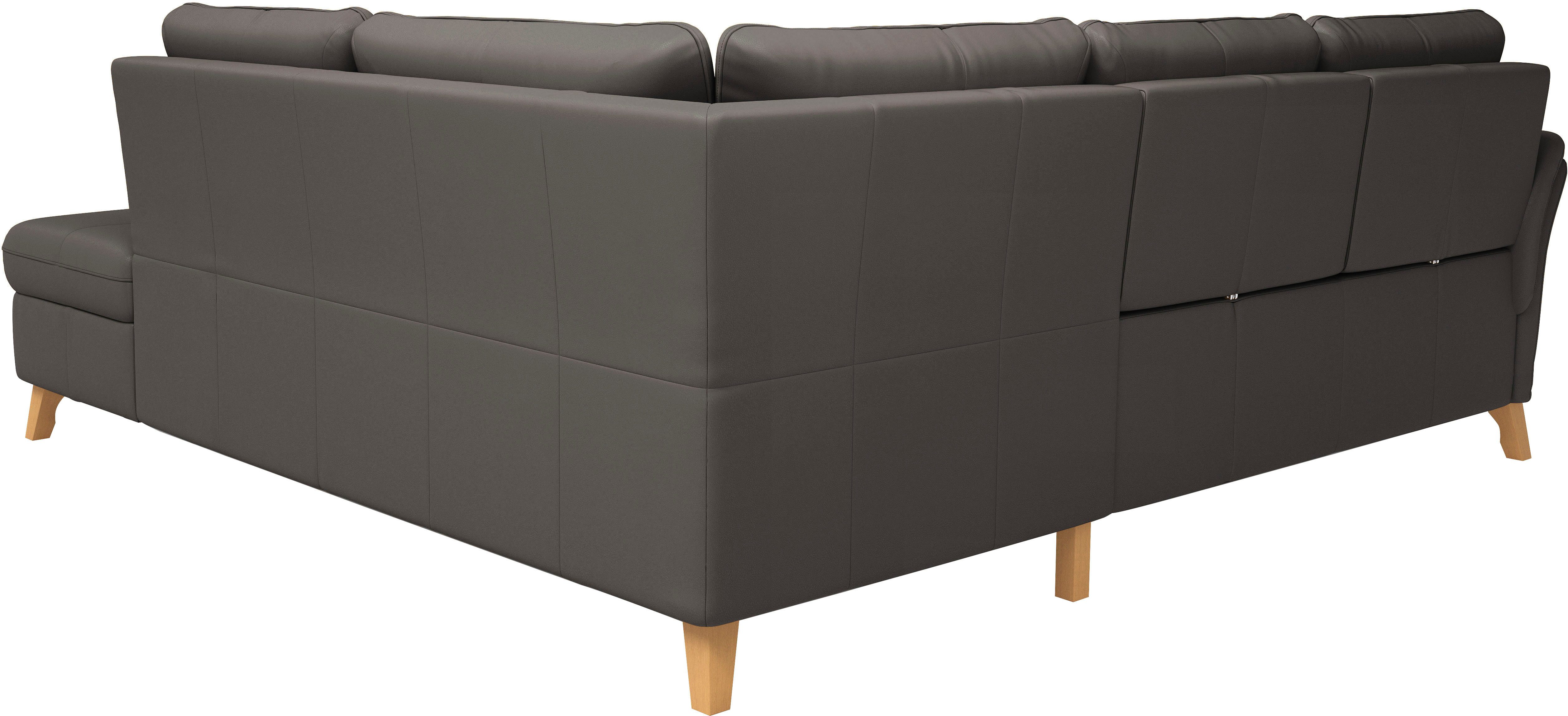 sit&more Hoekbank Göteborg inclusief zitdiepteverstelling, optioneel met bedfunctie & bedlade