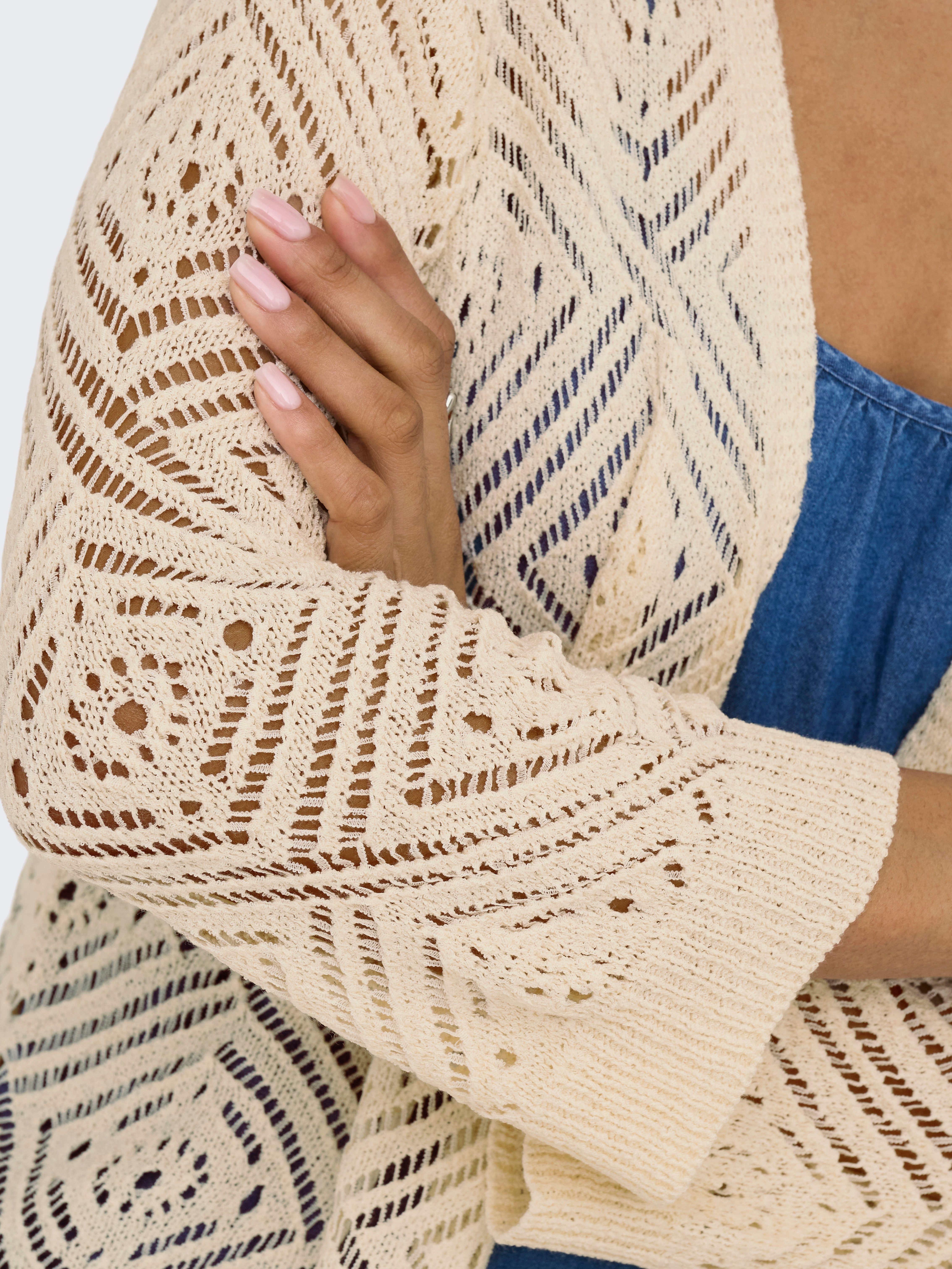 Only Vest ONLWISTY 7/8 OPEN CARDIGAN KNT