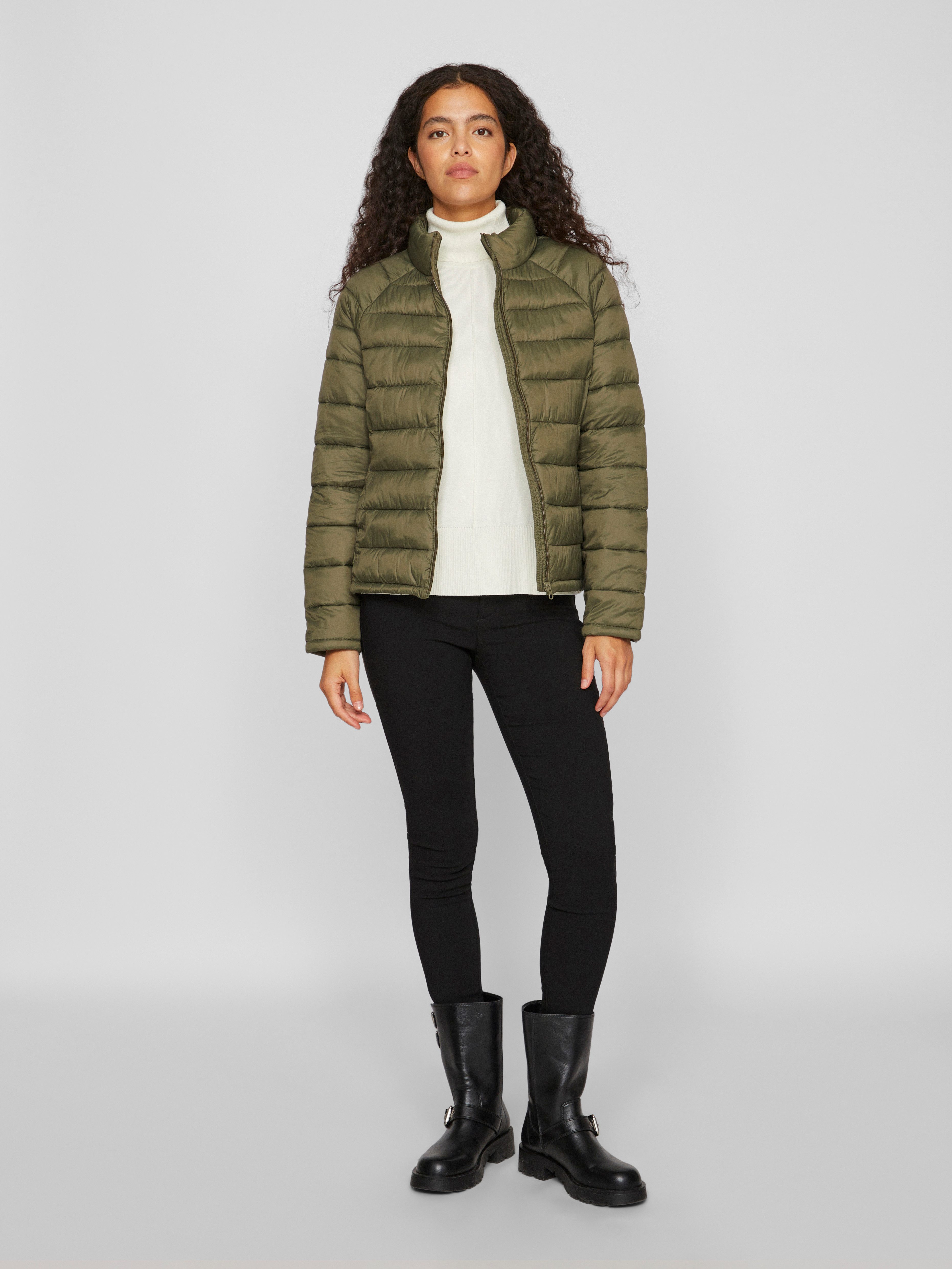 Vila Gewatteerde jas VISIBIRIA L S QUILTED JACKET NOOS