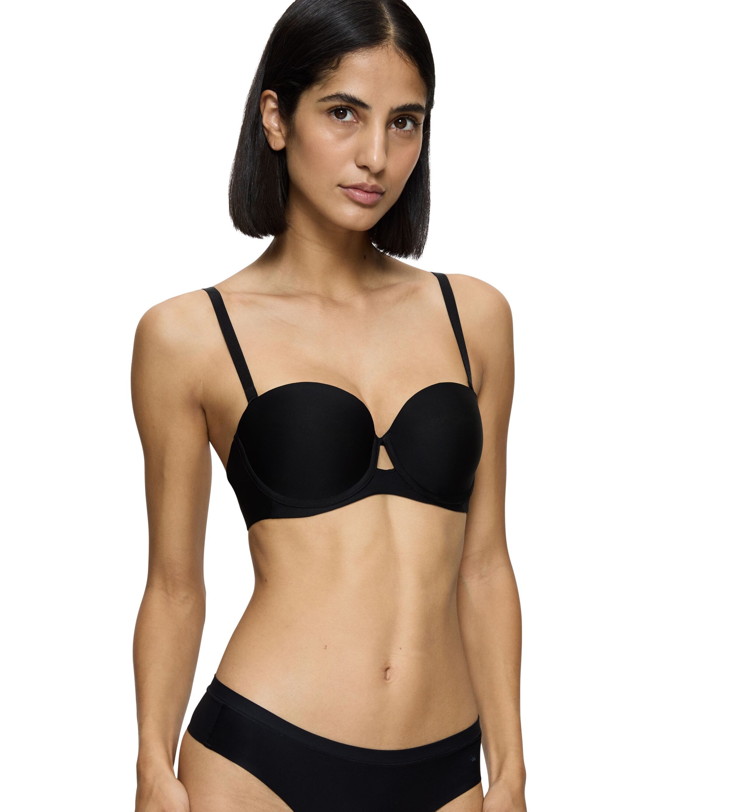 Triumph Balconette-bh Pure Micro WDP bijna onzichtbaar dames beugel bh's maat 75 C zwart