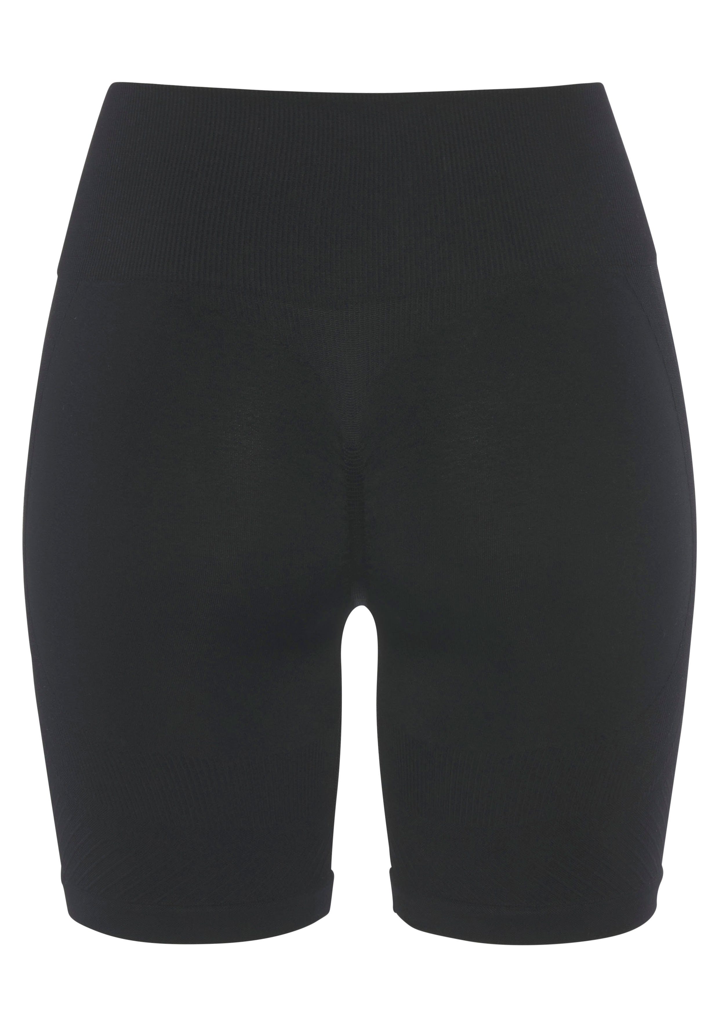 Lascana Functionele short Po Push Up met ribstructuur en shaping-effect sportshorts