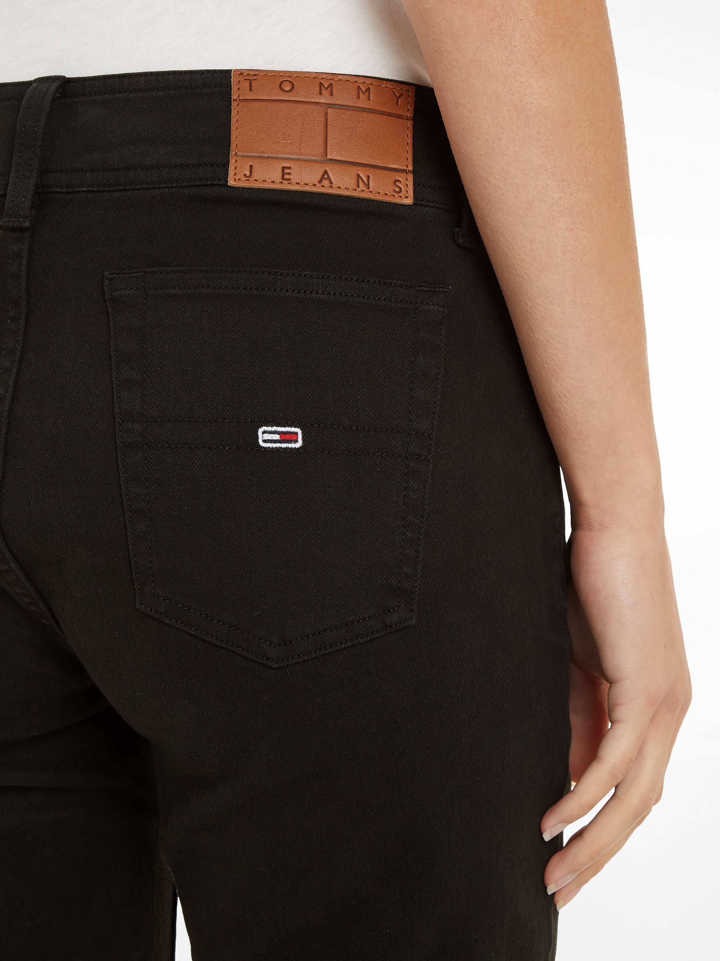 TOMMY JEANS Geweven broek TJW GMD LW FLARE in 5-pocketsstijl