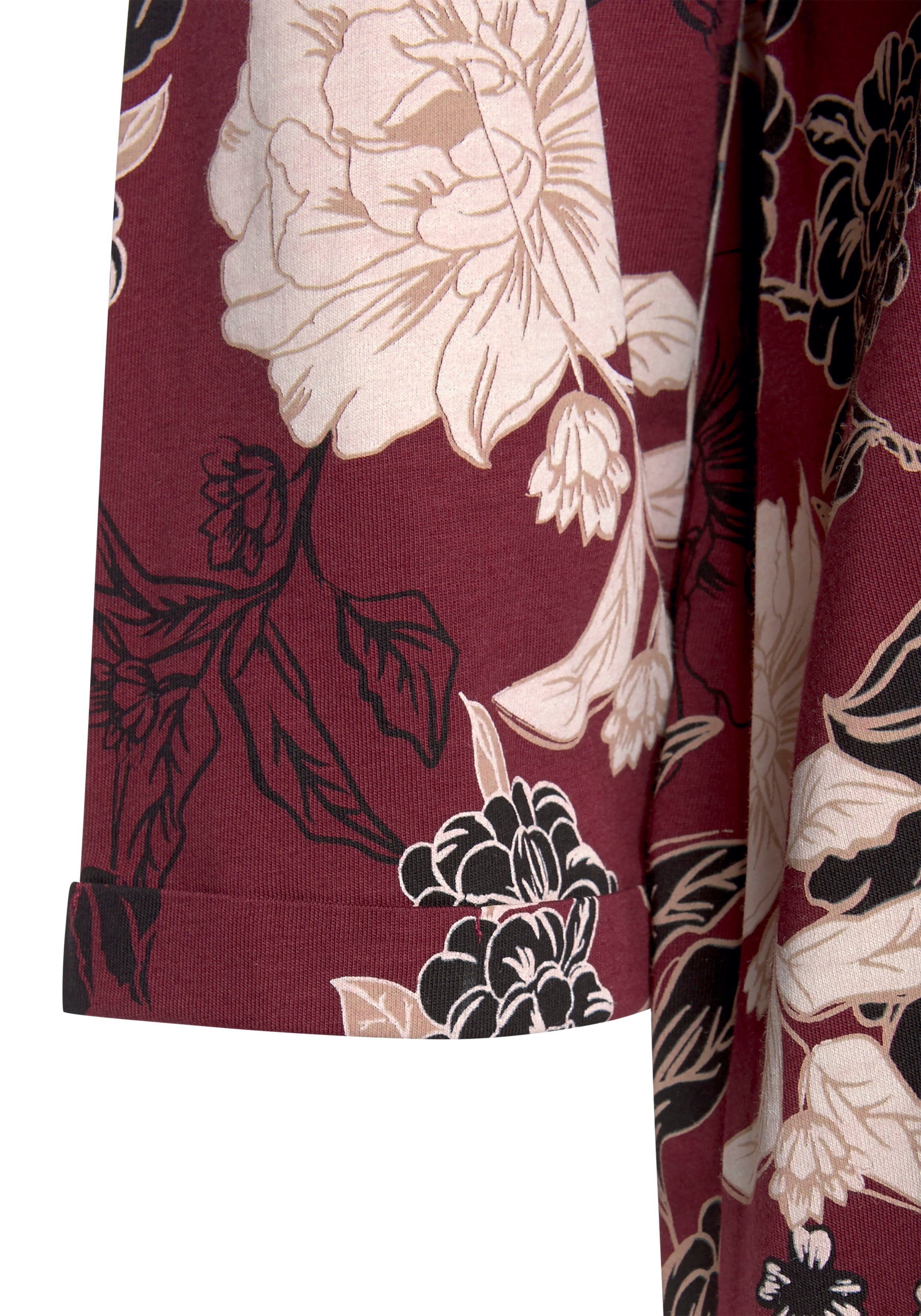 s.Oliver RED LABEL Beachwear Nachthemd bloemdessin met halve mouwen
