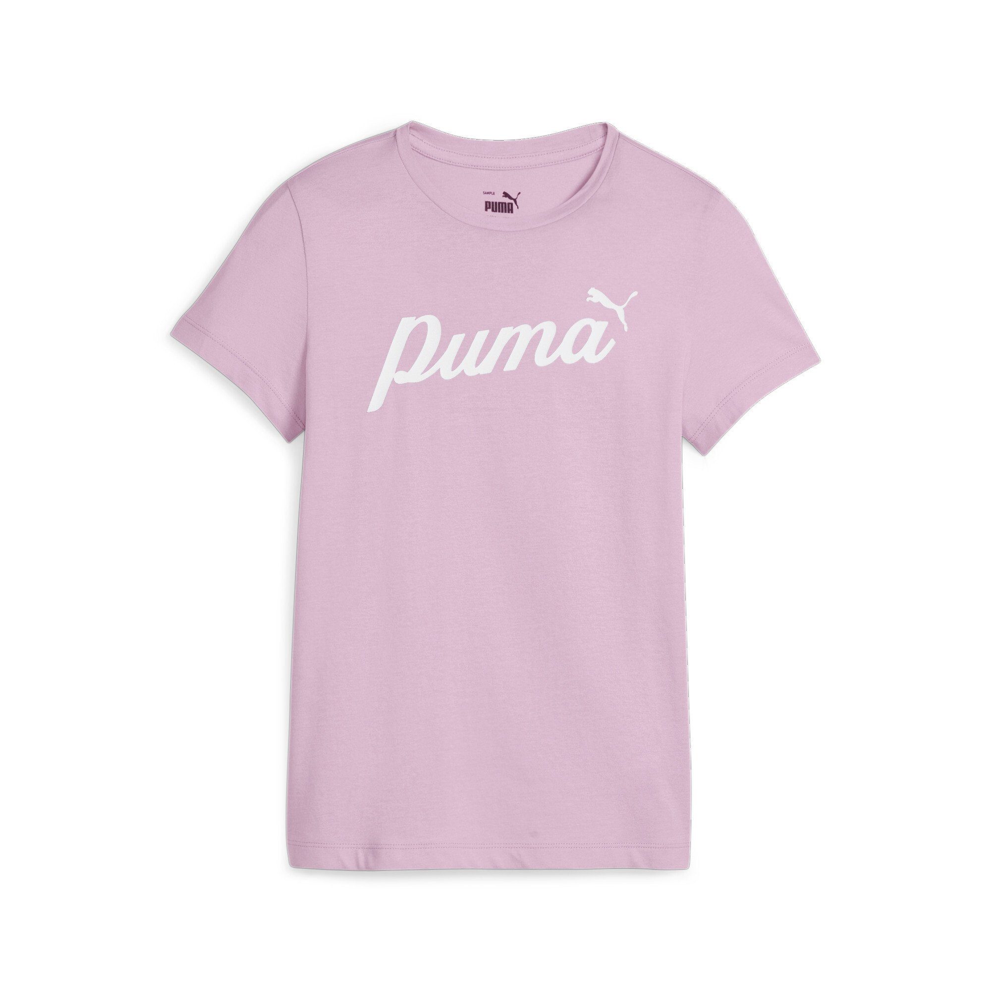 PUMA T-shirt ESS+ SCRIPT TEE G meisjes t-shirts maat 176 paars