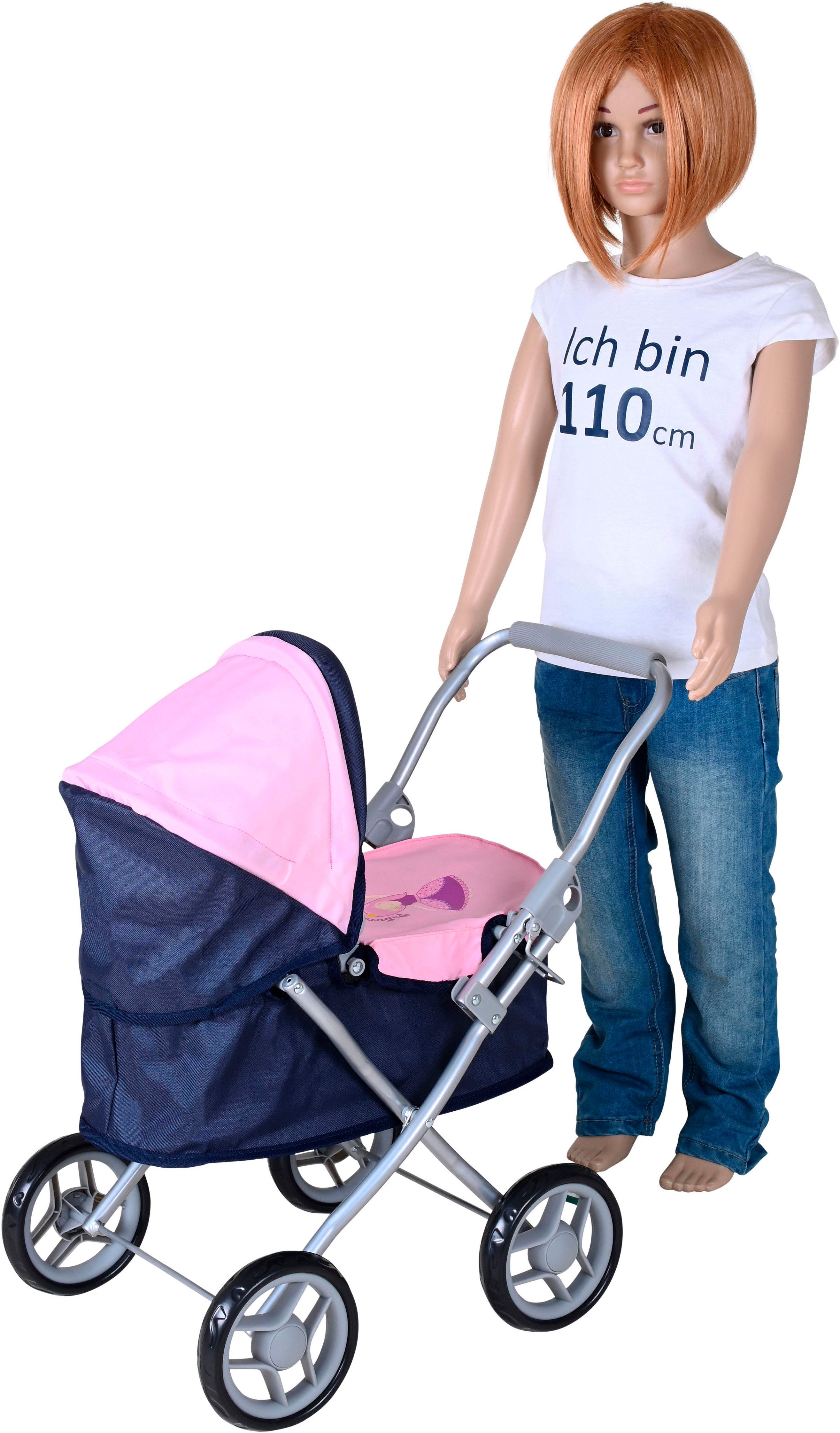 Knorrtoys® Poppenwagen Mini Lili - princess blue