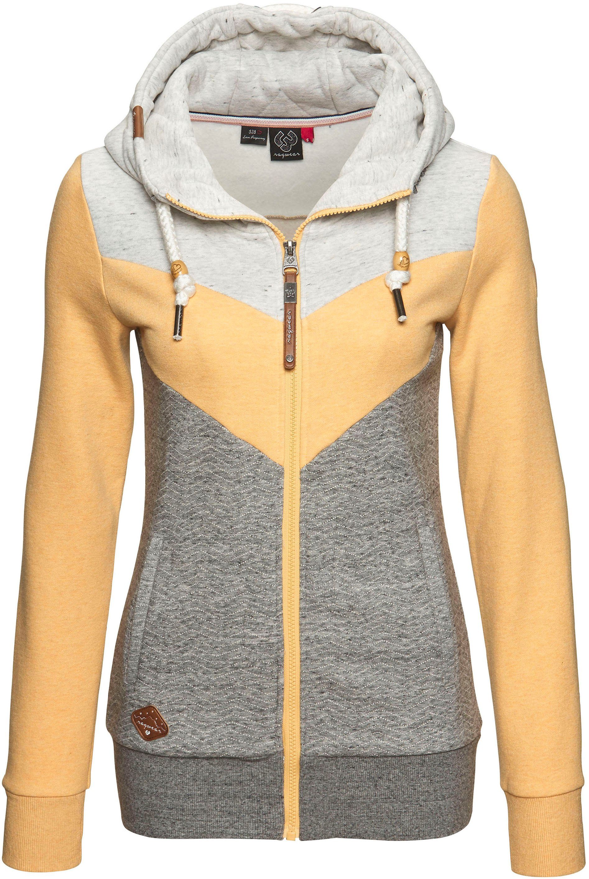 Ragwear Sweatvest TREGA ZIP O in colourblocking-design