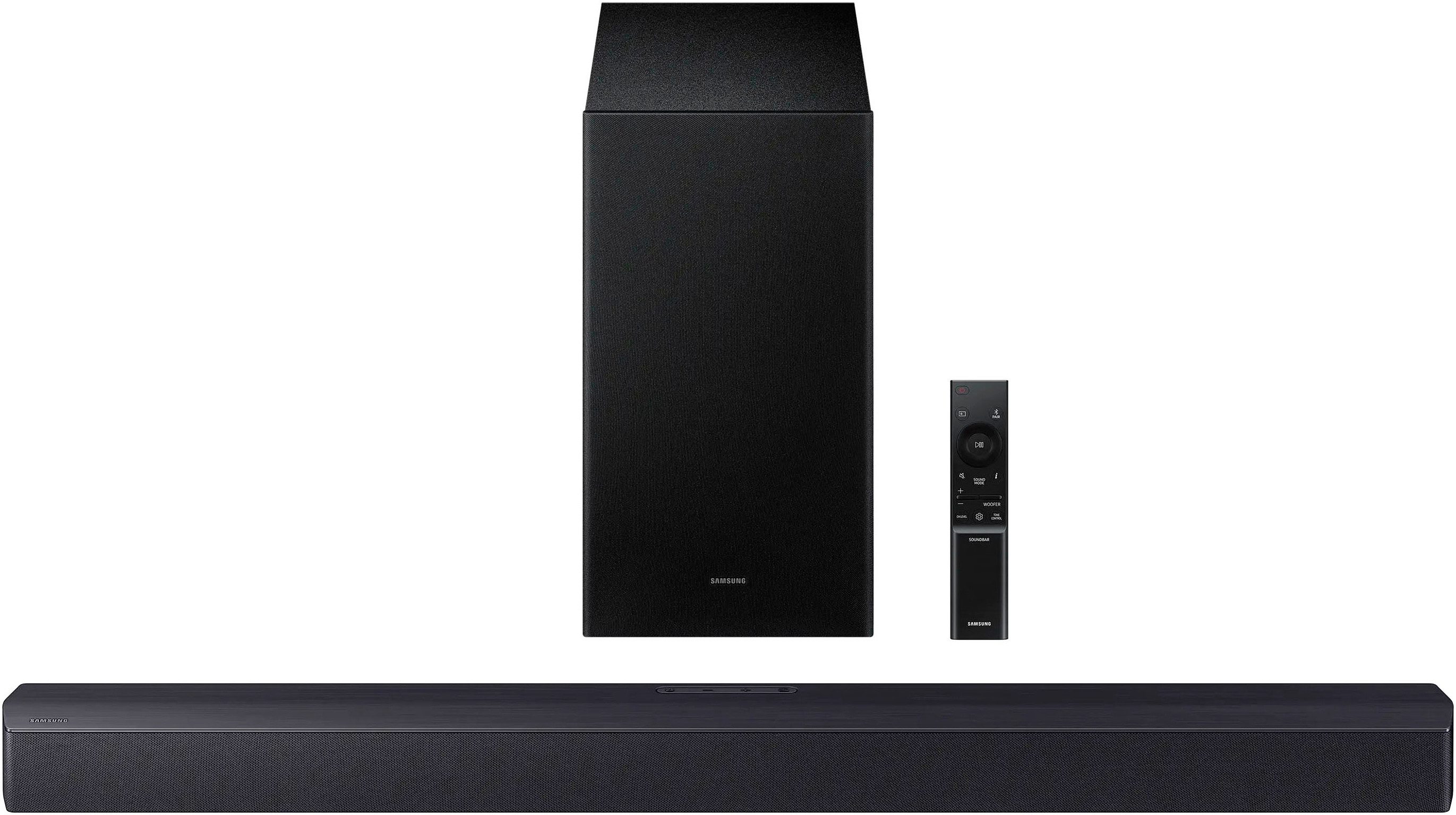 Samsung Soundbar HW-B460GF/ZG soundbar 2.1-kanaal geluidssysteem, dolby audio i dts virtual:x, bass-boost-modus
