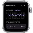 apple smartwatch watch nike se gps, 40 mm zilver