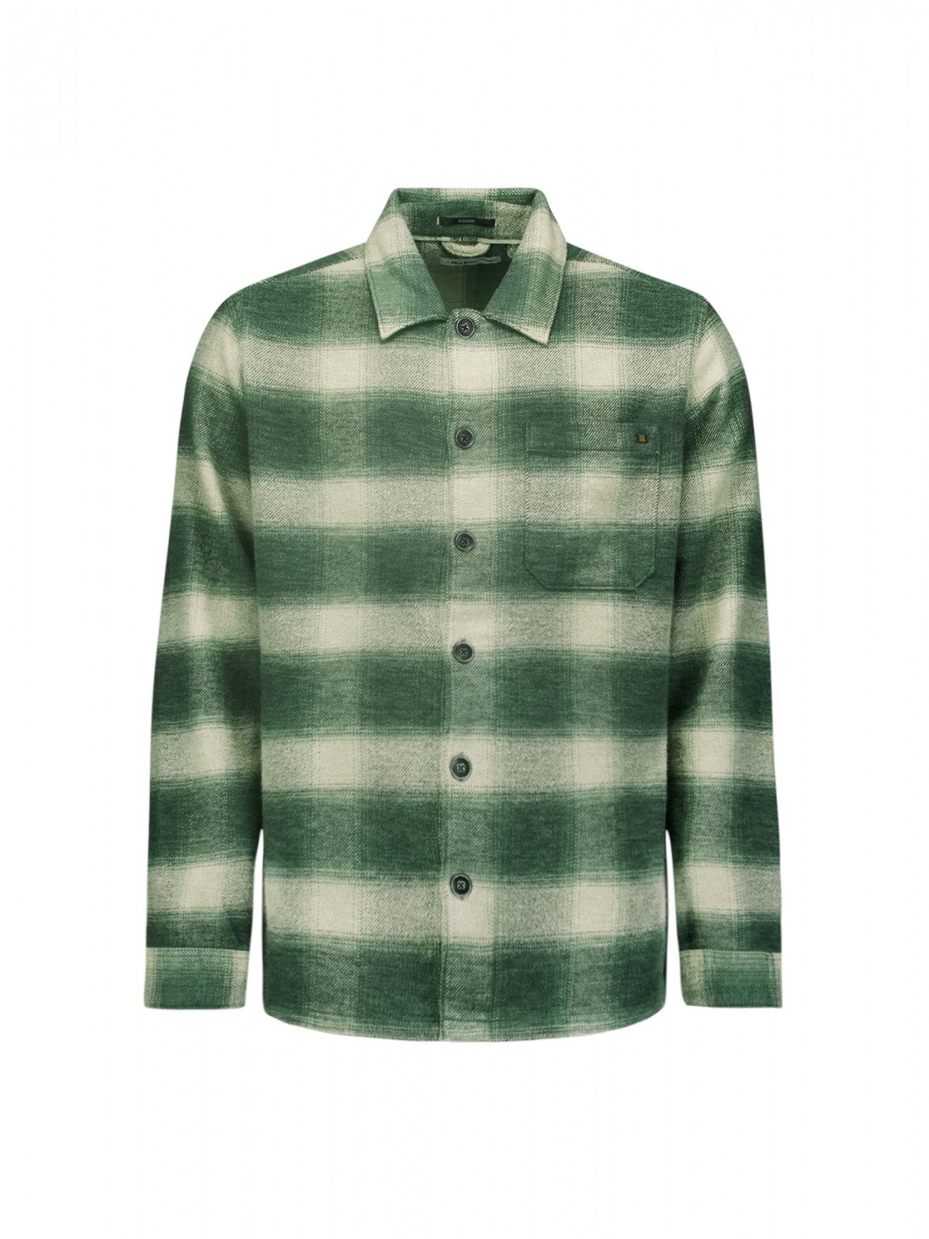 NO EXCESS Shirt met lange mouwen Overshirt in ruitontwerp