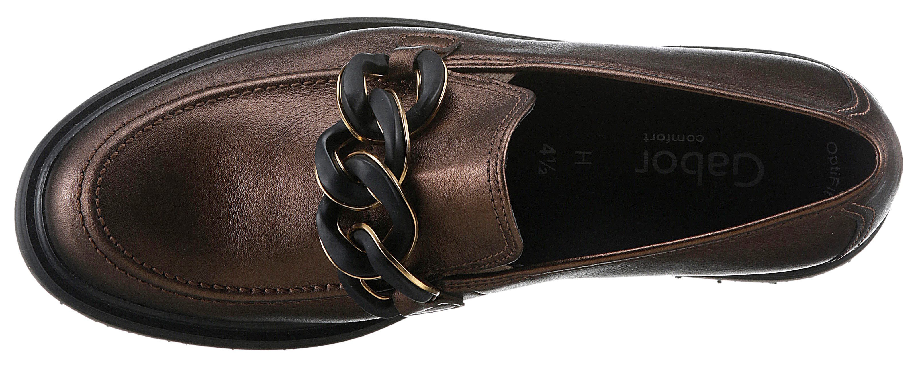 Gabor Loafers Davos , businessmode, slipper, instapschoen, lage schoen, breedte h (zeer breed)