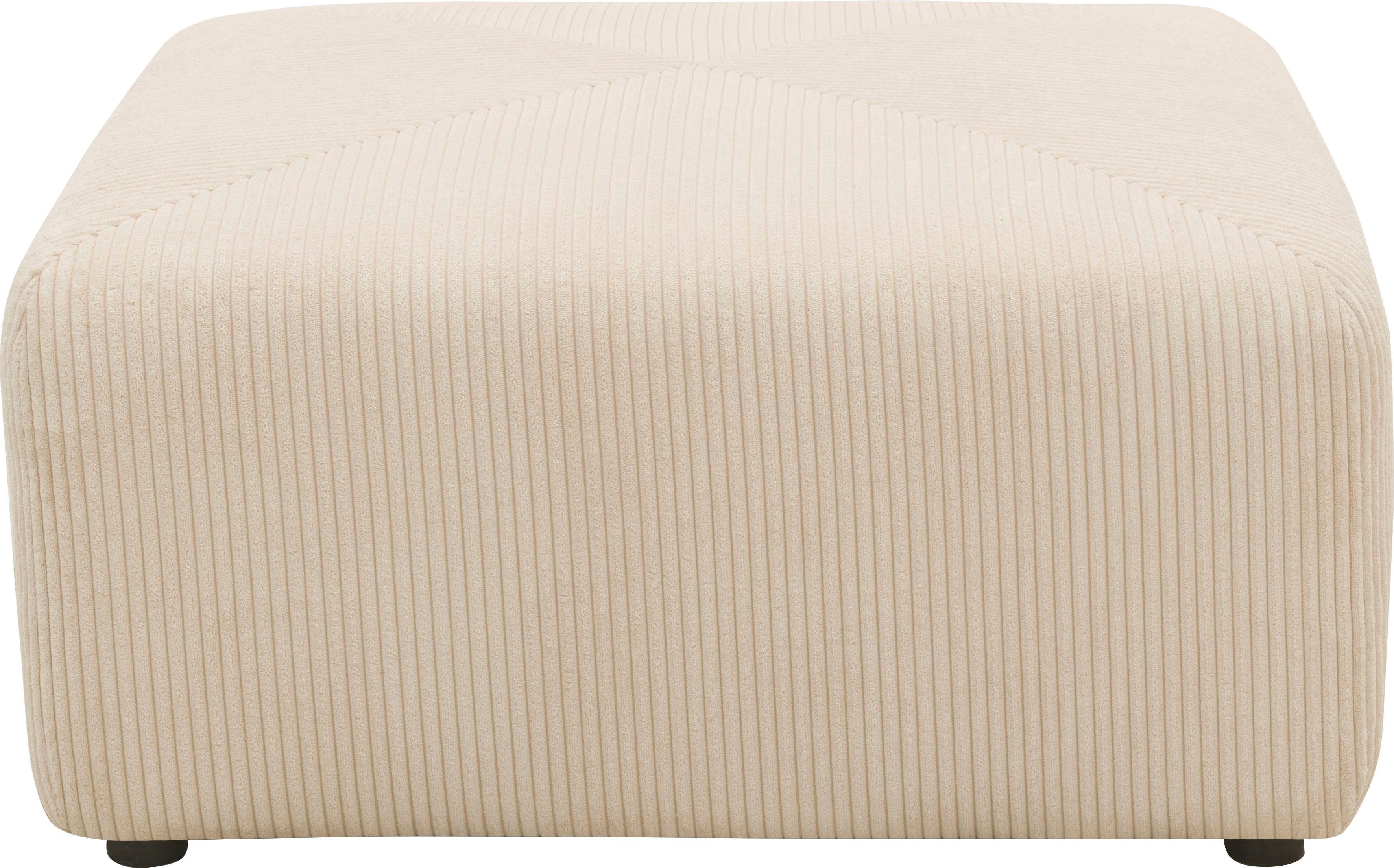 RAUM.ID Hocker Gerrid Ribfluwelen bekleding, passend bij de modulaire serie "Gerrid"