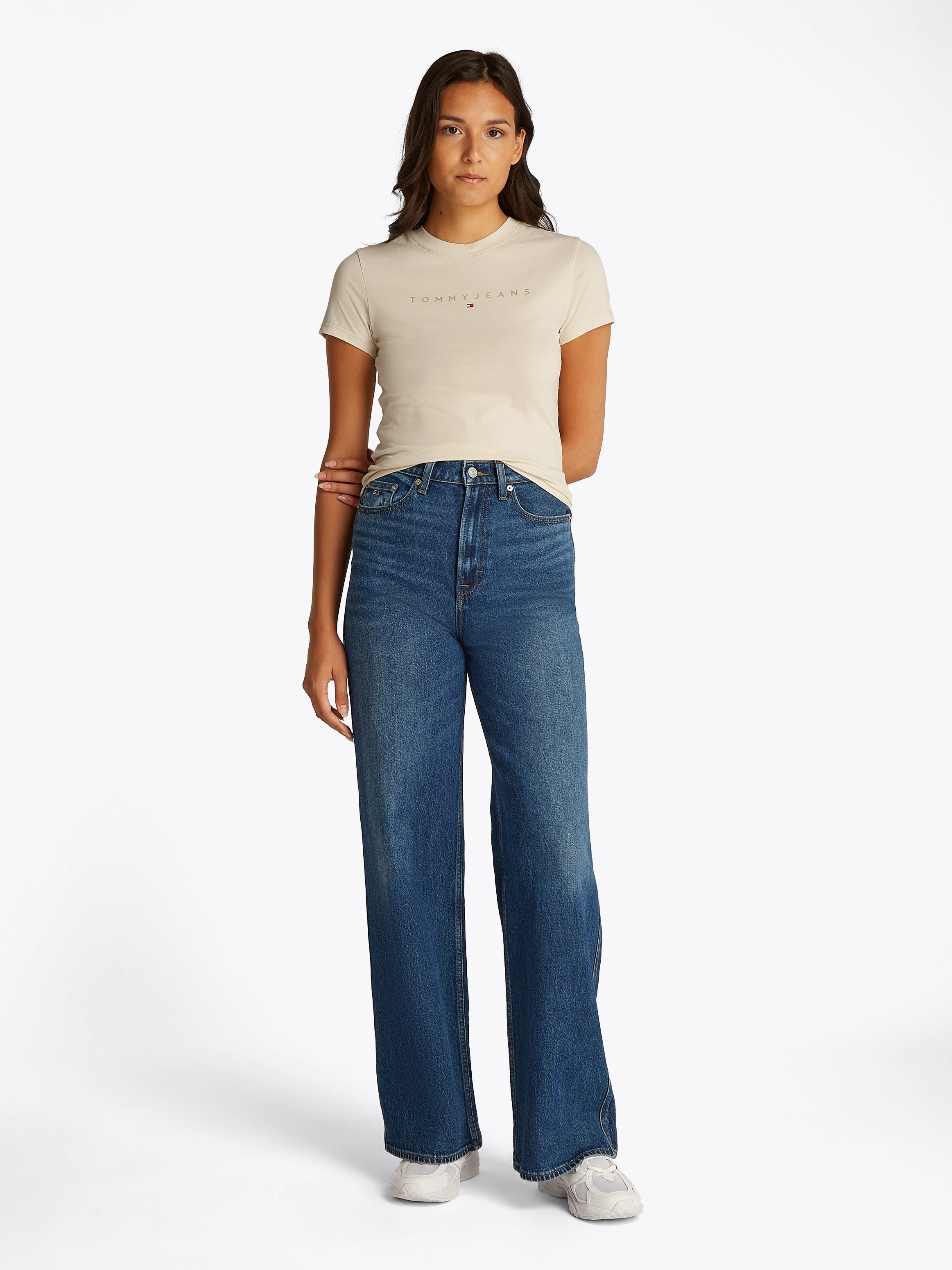 TOMMY JEANS T-shirt TJW SLIM TONAL LINEAR TEE EXT