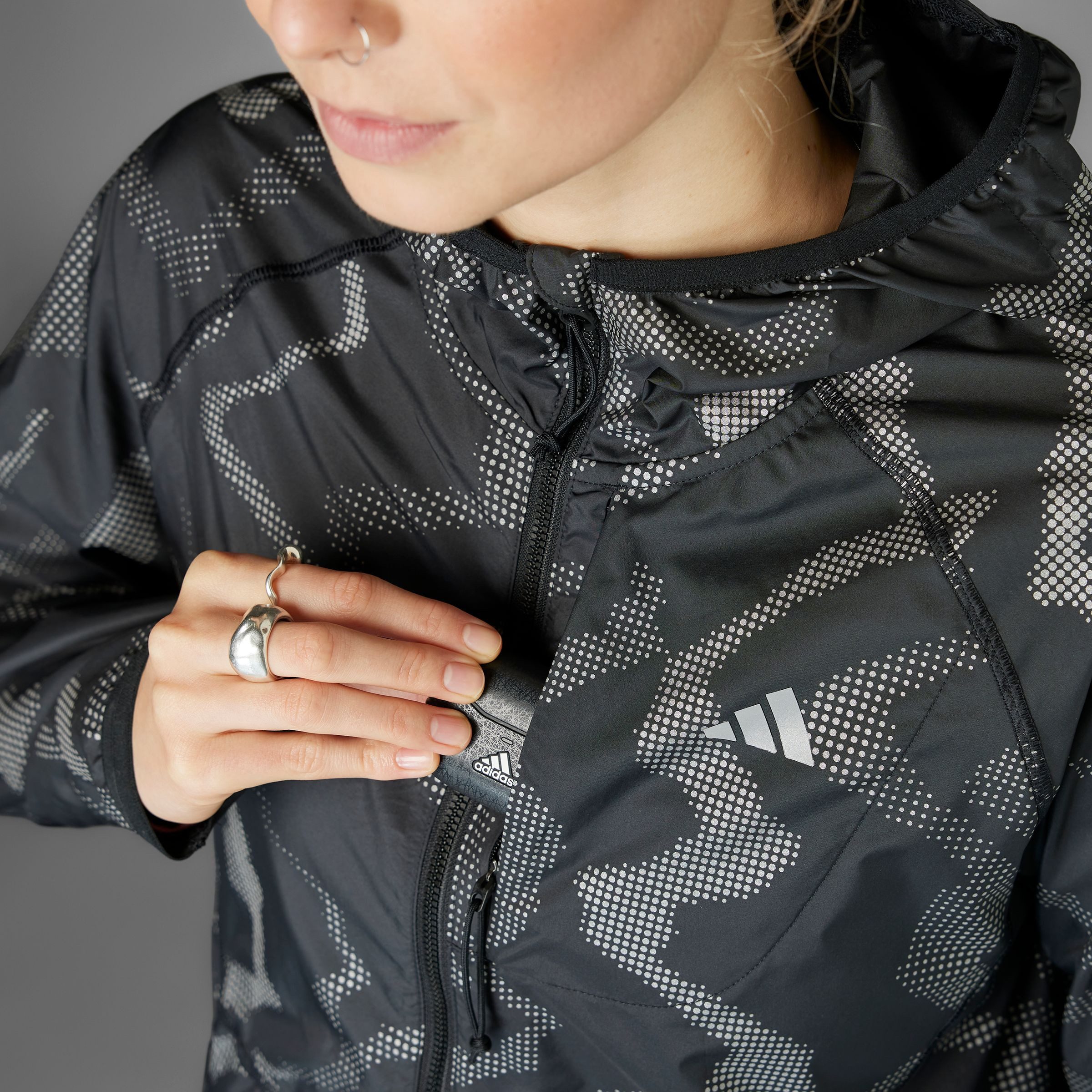 adidas Performance Runningjack ULT PREM JKT Reflecterend voor zichtbaarheid in de schemering