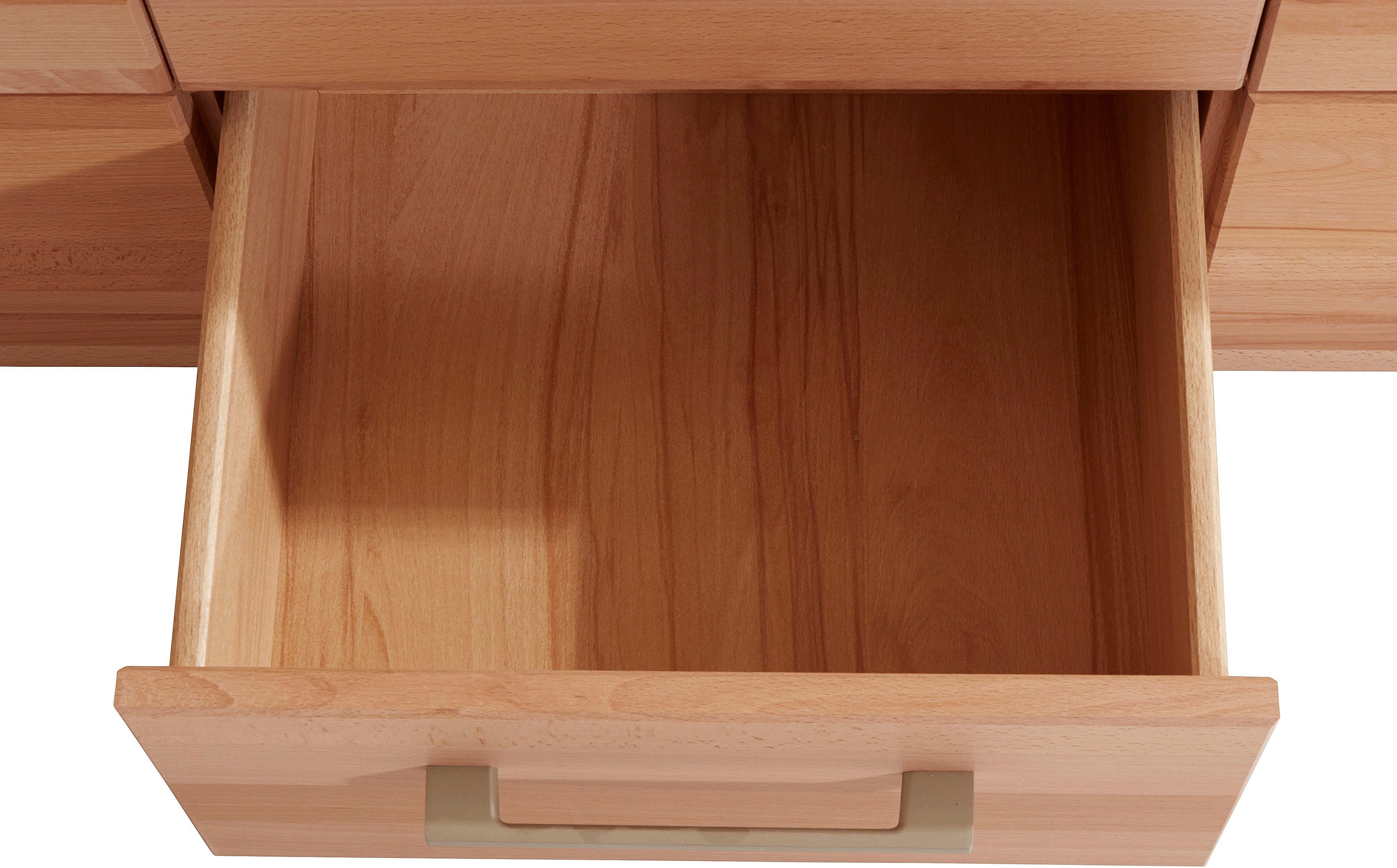 VOGL Möbelfabrik Tv-meubel 1237 Massief houten front, breedte ca. 211 cm, met soft-close functie