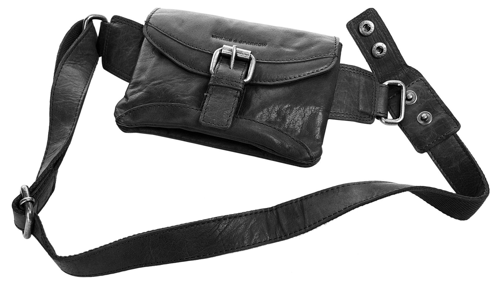 Spikes & Sparrow Heuptasje echt leder